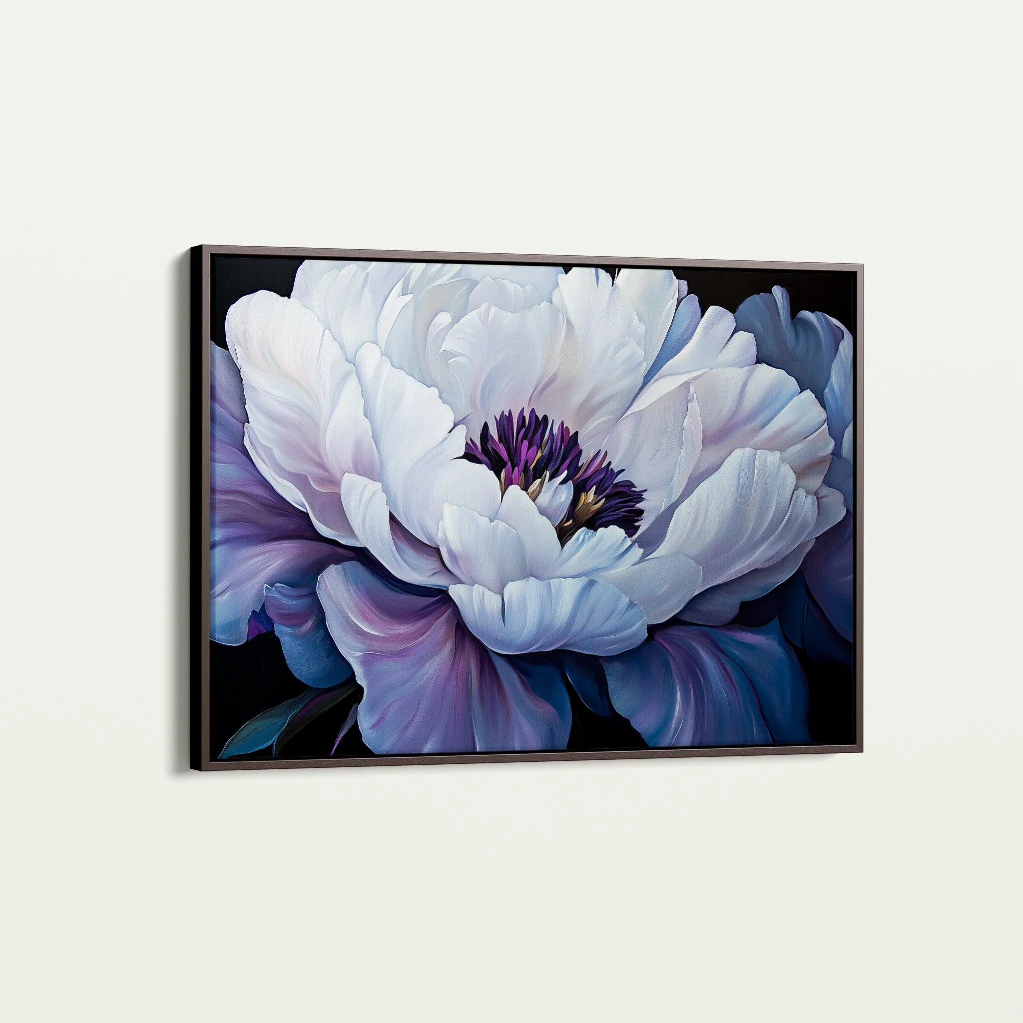 Floral 1148 Canvas Art 60 x 40 cm / Black
