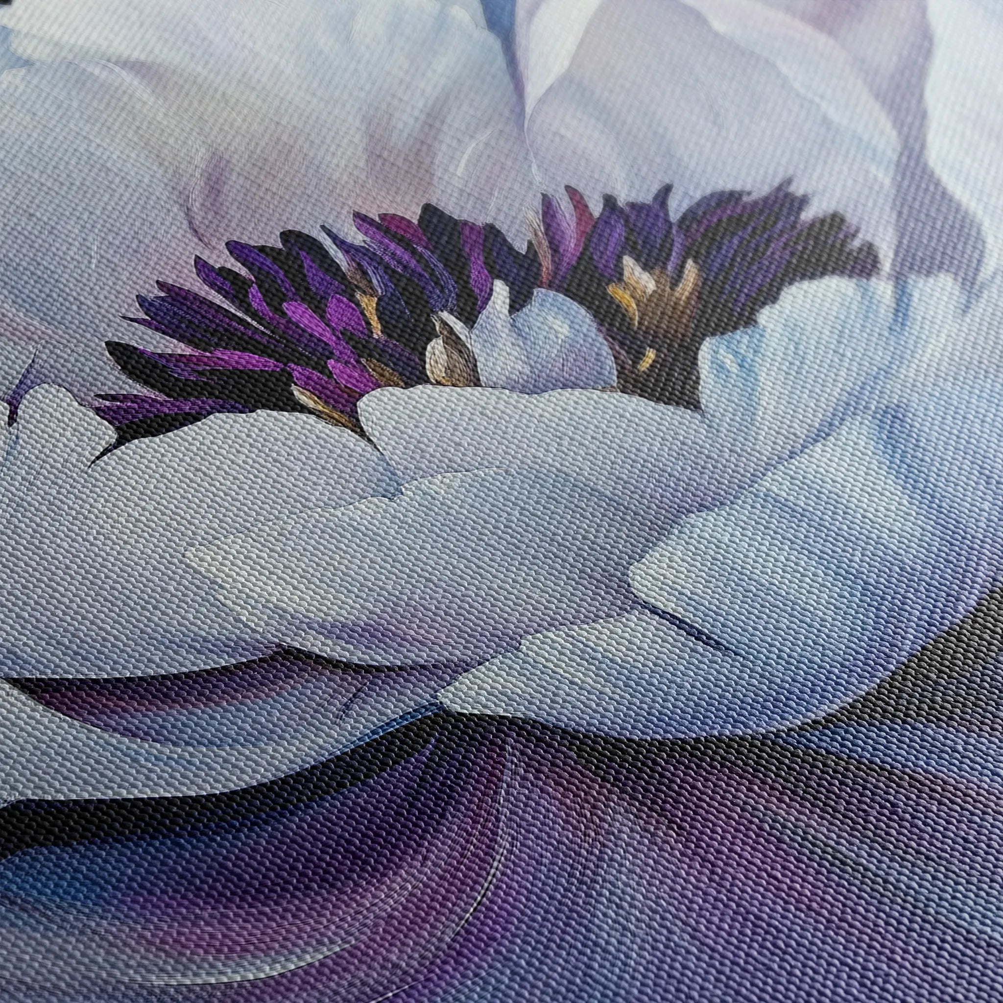 Floral 1148 Canvas Art 60 x 40 cm / Black