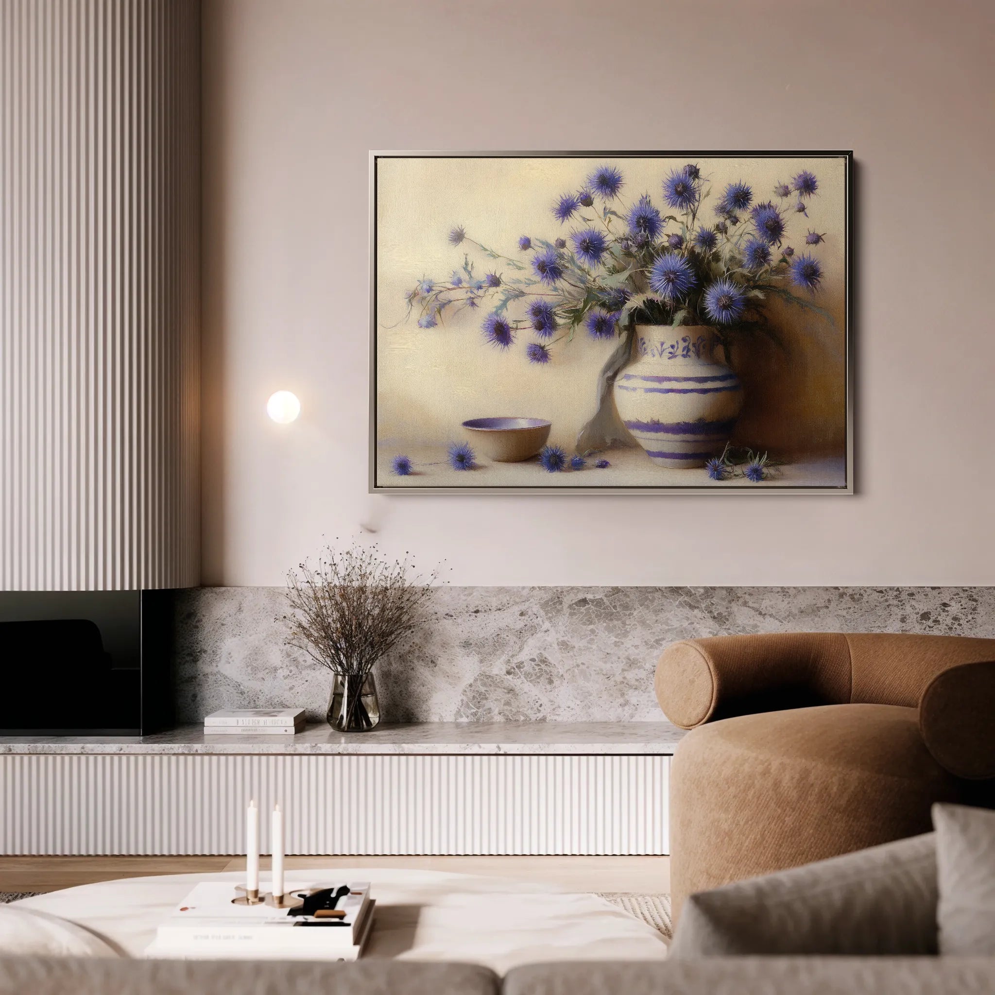 Floral 1149 Canvas Art 60 x 40 cm / Black