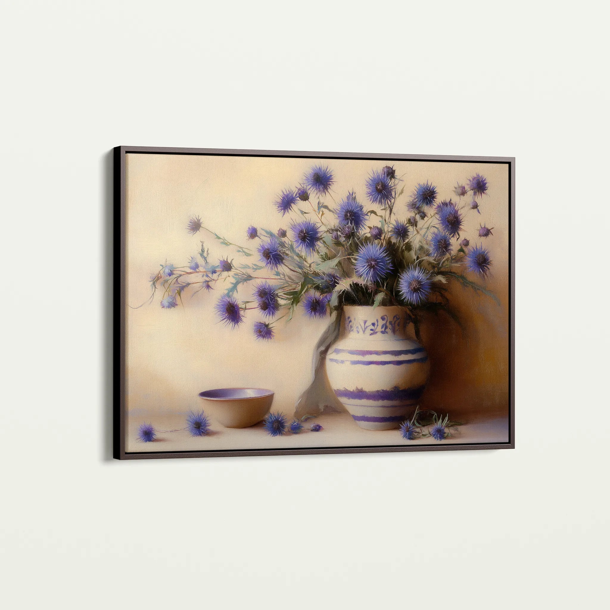 Floral 1149 Canvas Art 60 x 40 cm / Black