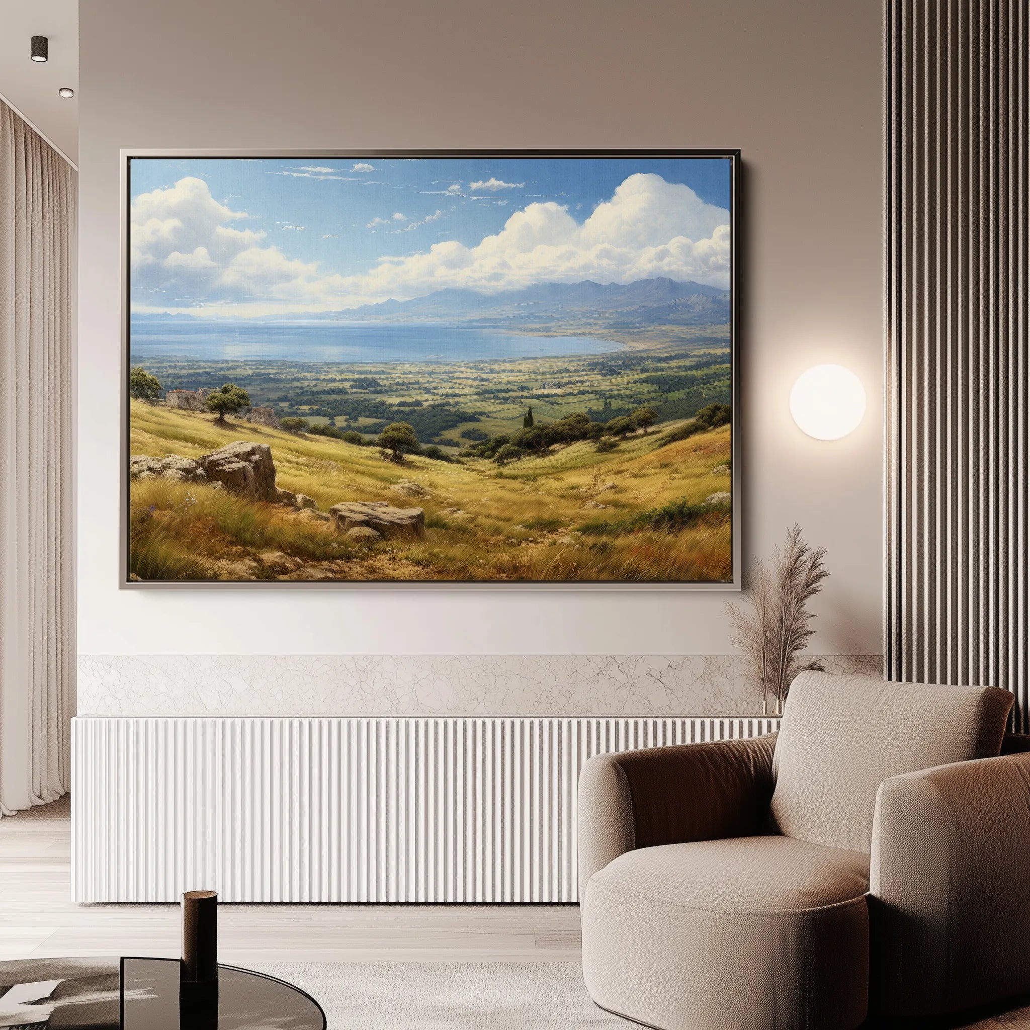 Landscape 115 Canvas Art 60 x 40 cm / Black