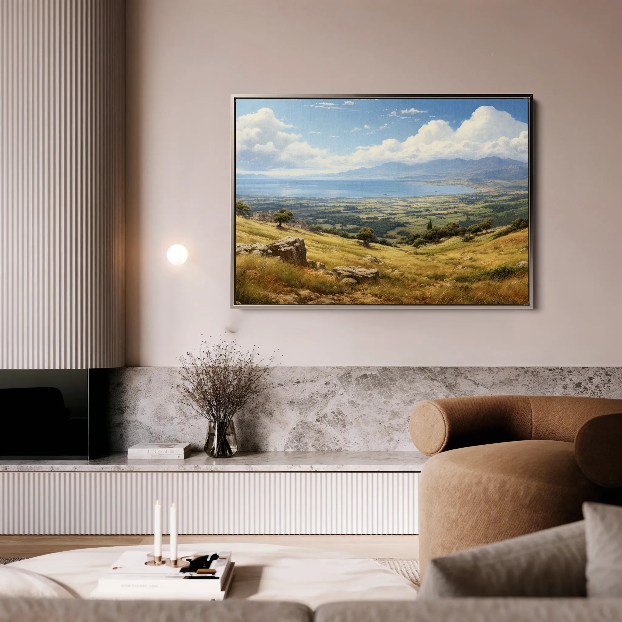 Landscape 115 Canvas Art 60 x 40 cm / Black