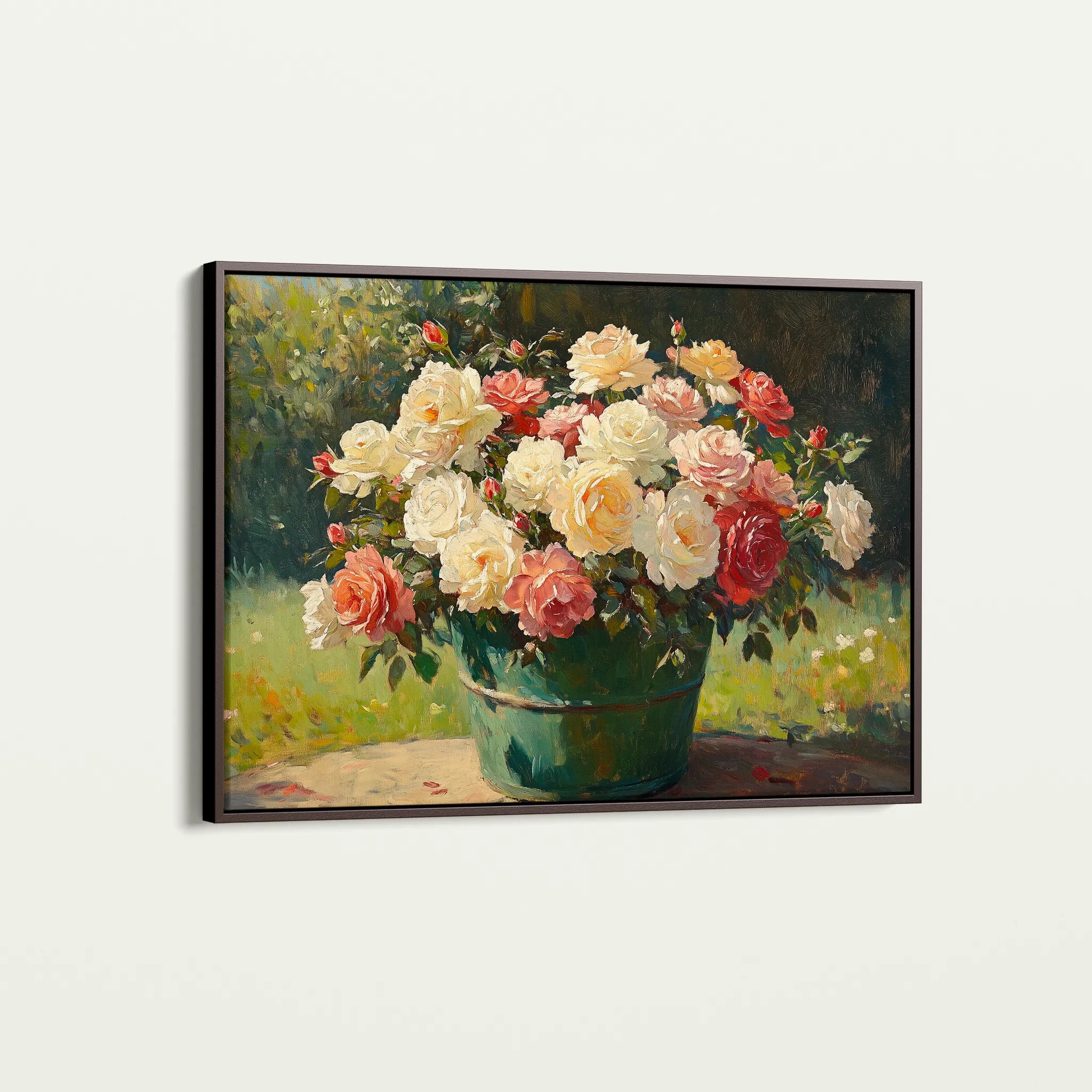 Floral 1151 Canvas Art 60 x 40 cm / Black