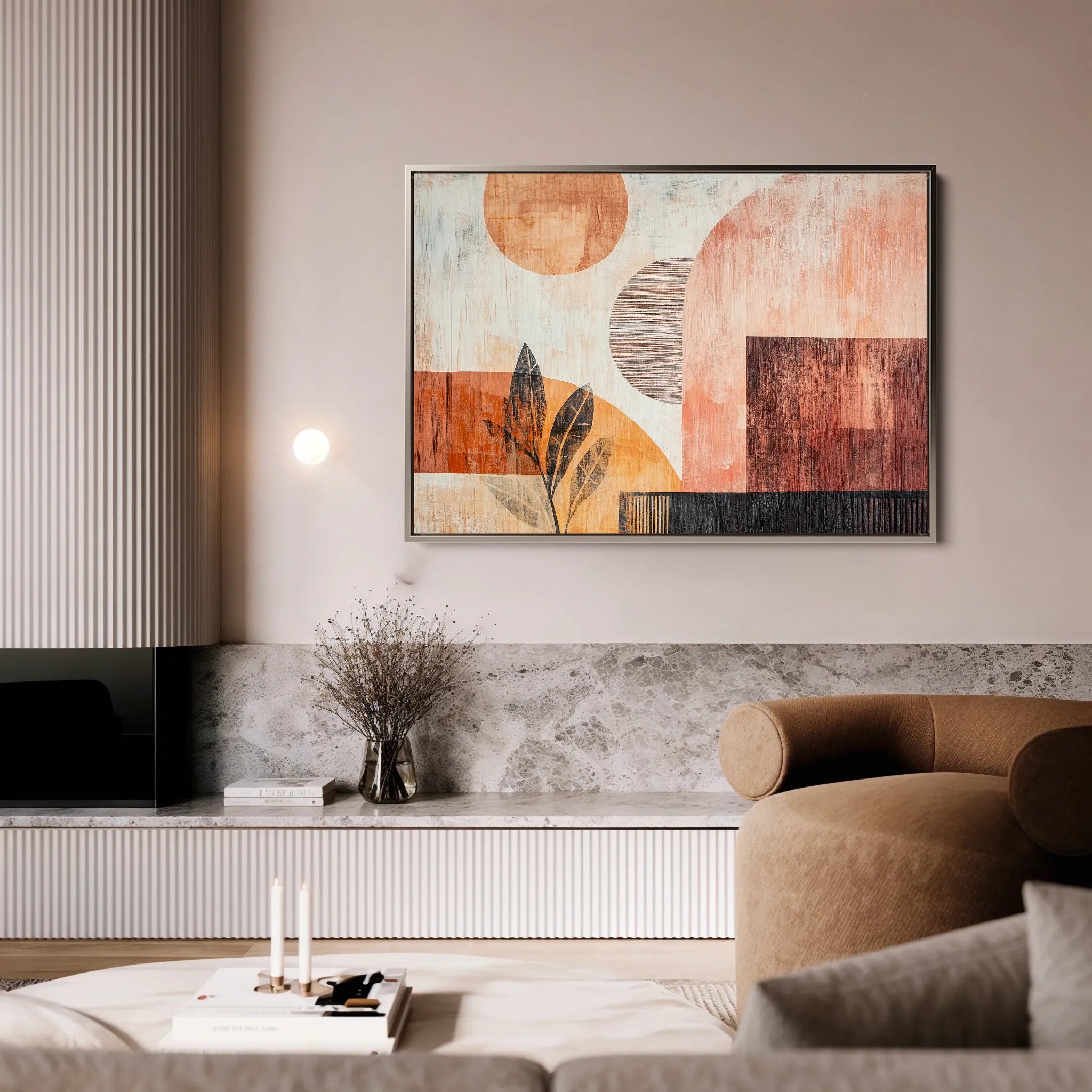 Boho 116 Canvas Art 60 x 40 cm / Black
