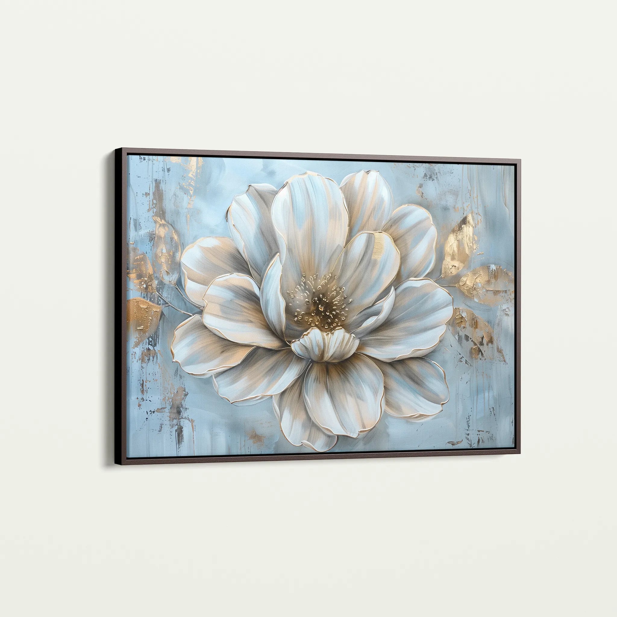Floral 116 Canvas Art 60 x 40 cm / Black