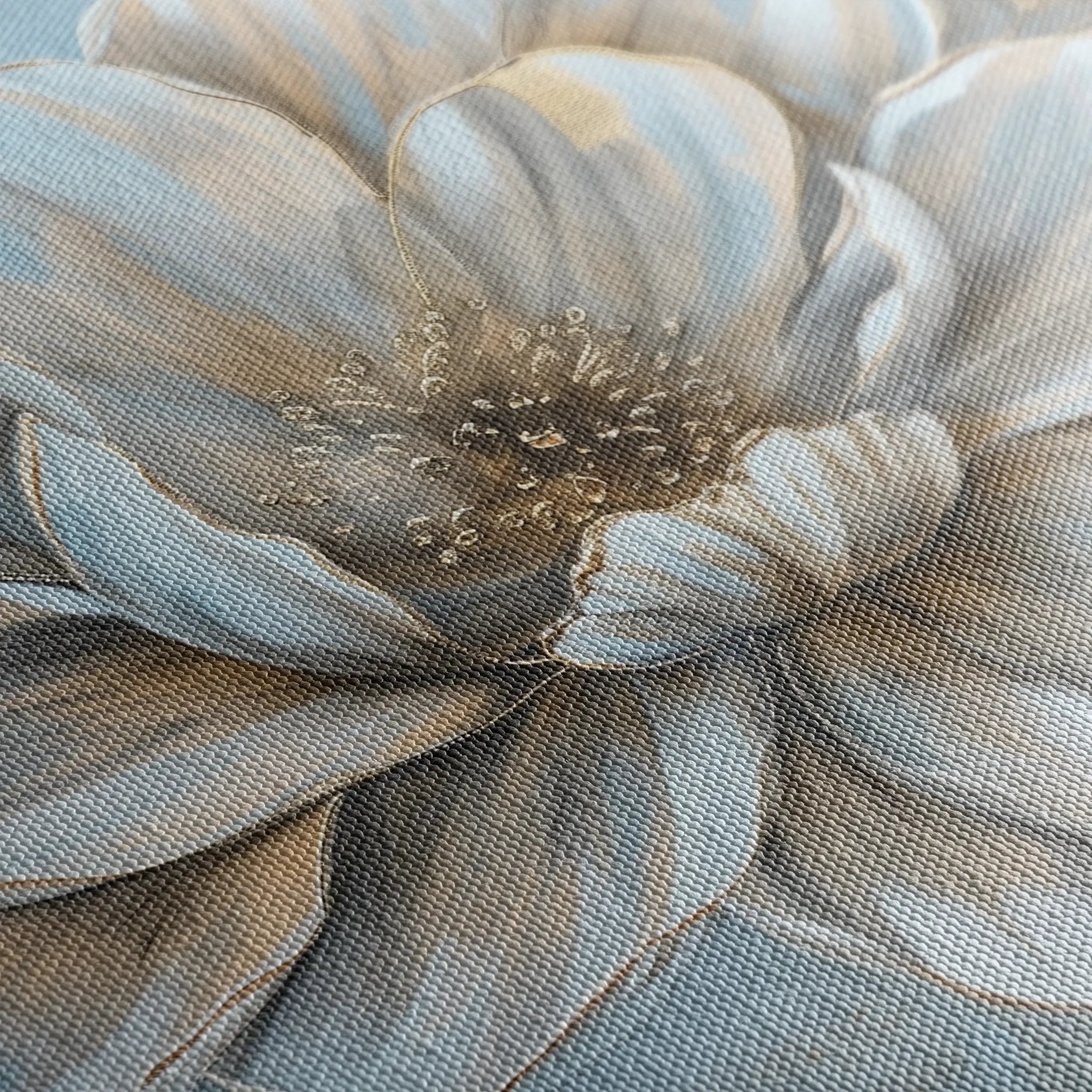 Floral 116 Canvas Art 60 x 40 cm / Black