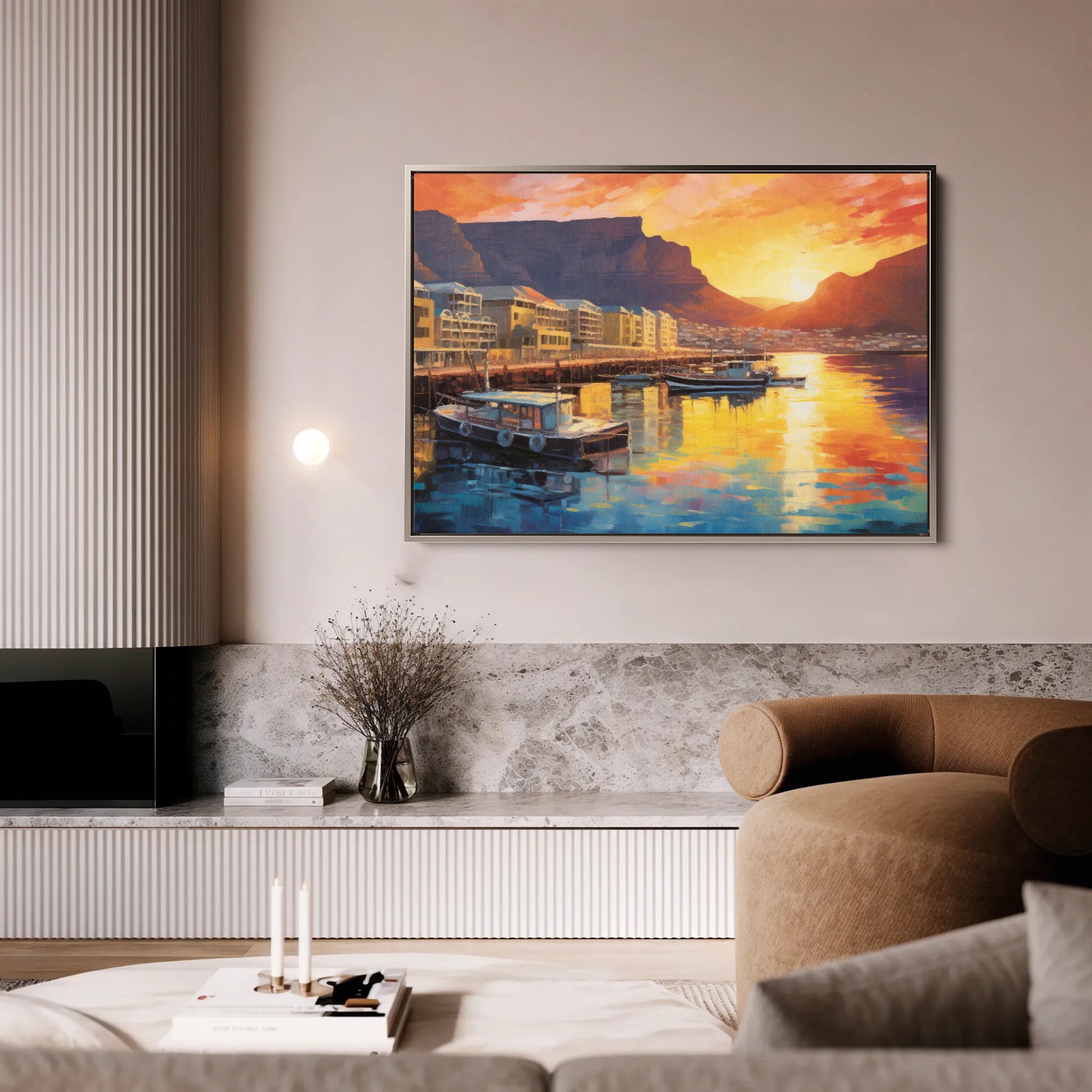 Landscape 116 Canvas Art 60 x 40 cm / Black