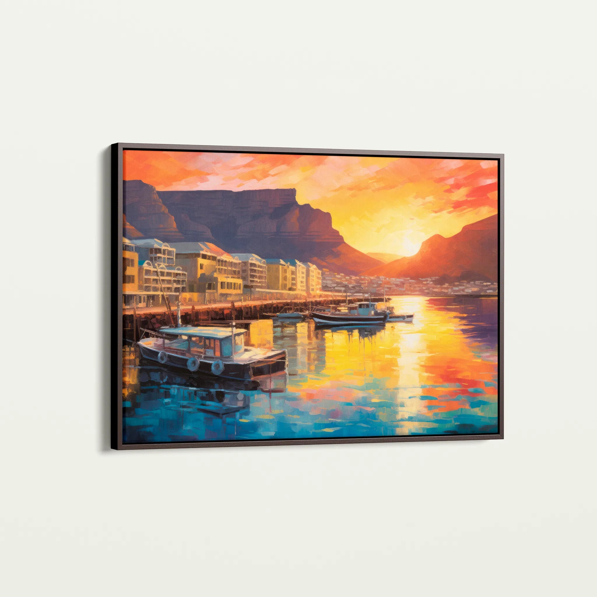 Landscape 116 Canvas Art 60 x 40 cm / Black