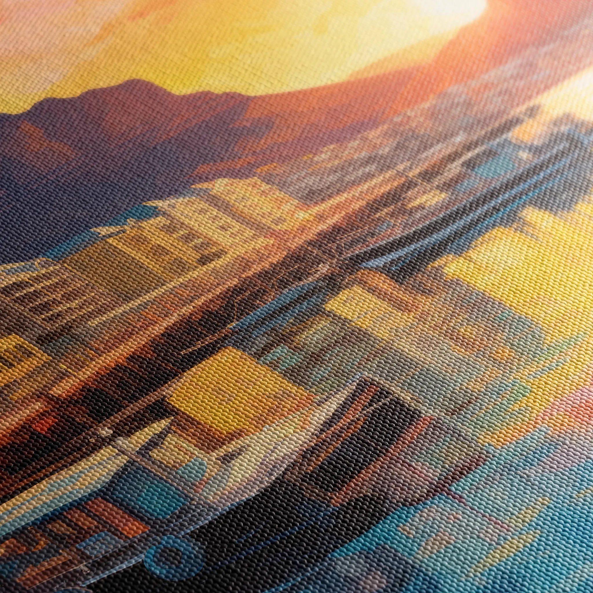 Landscape 116 Canvas Art 60 x 40 cm / Black