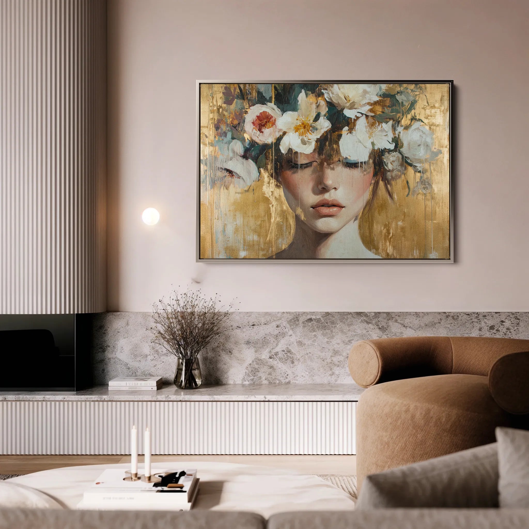 Portrait 116 Canvas Art 60 x 40 cm / Black