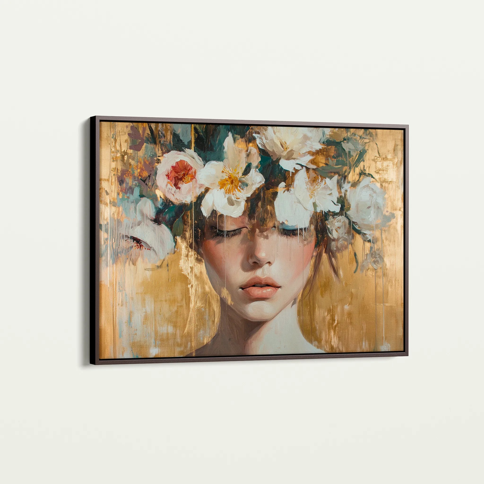 Portrait 116 Canvas Art 60 x 40 cm / Black