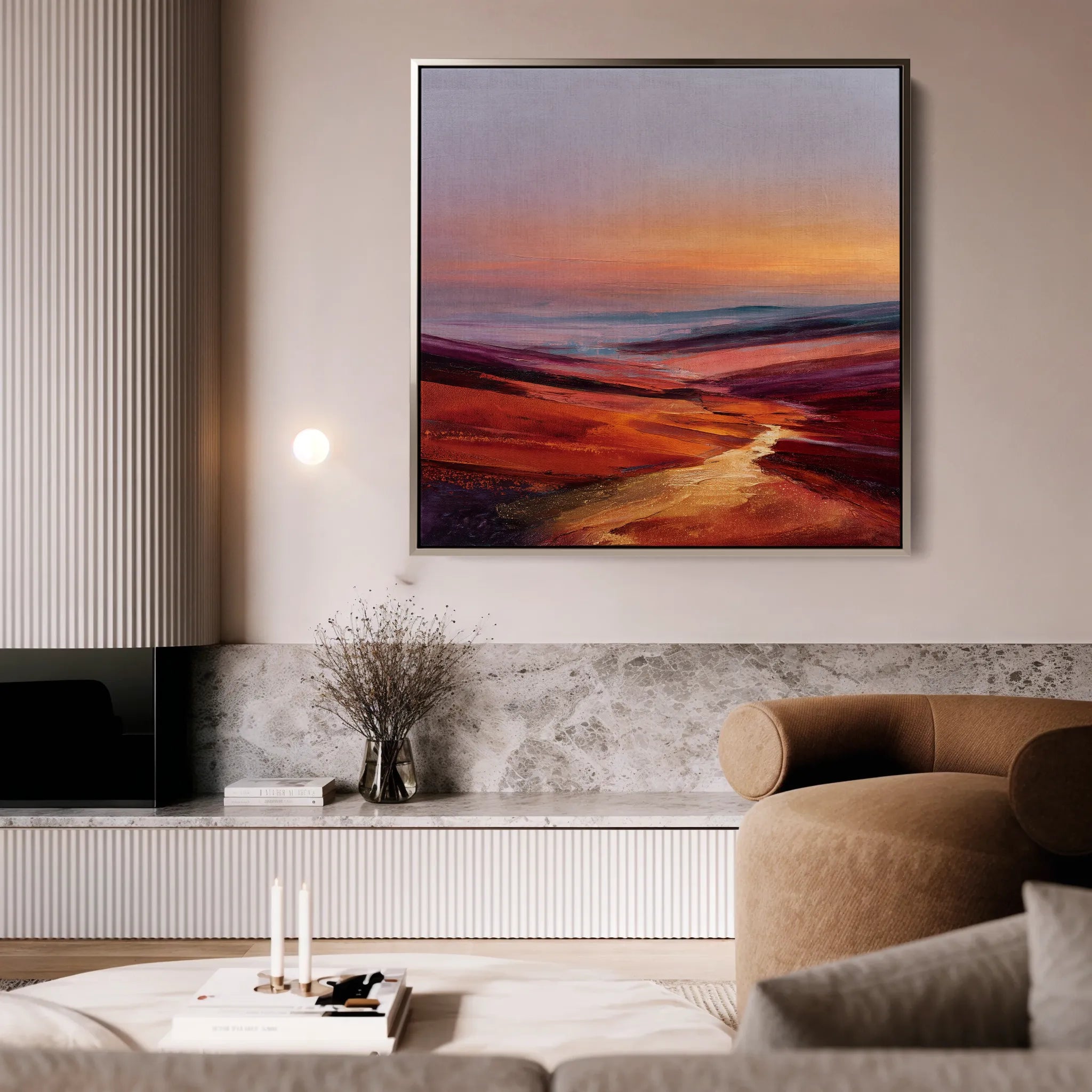 Abstract 1162 Canvas Art 60 x 60 cm / Black