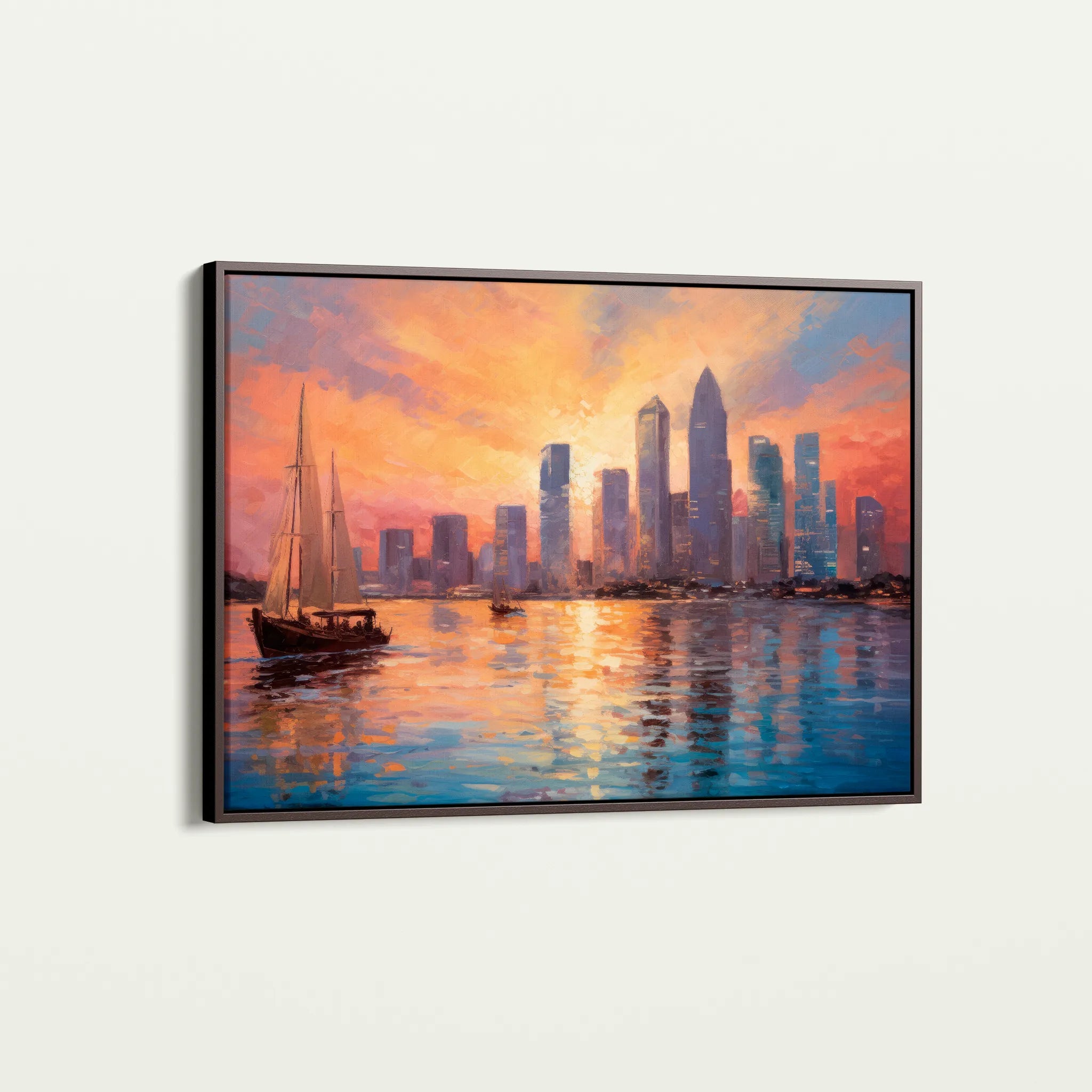 Landscape 117 Canvas Art 60 x 40 cm / Black