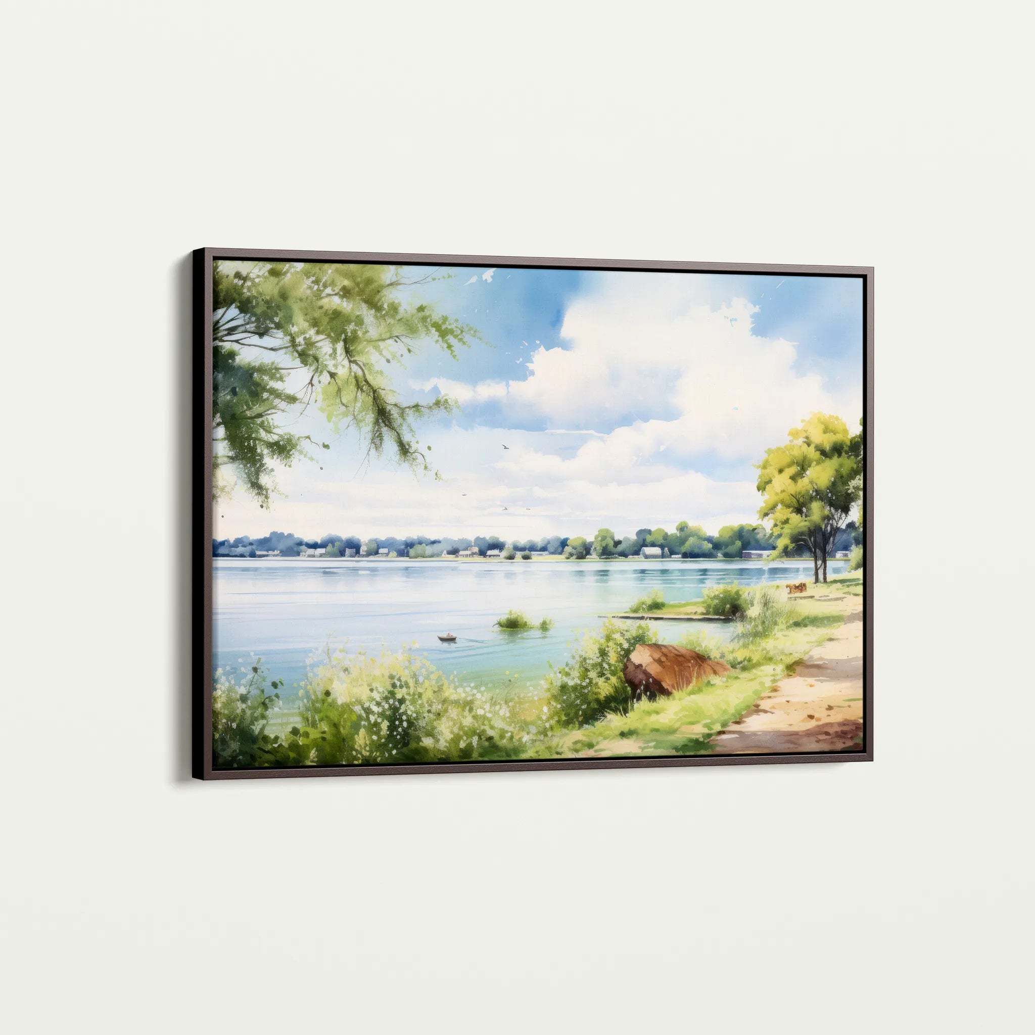 Landscape 118 Canvas Art 60 x 40 cm / Black