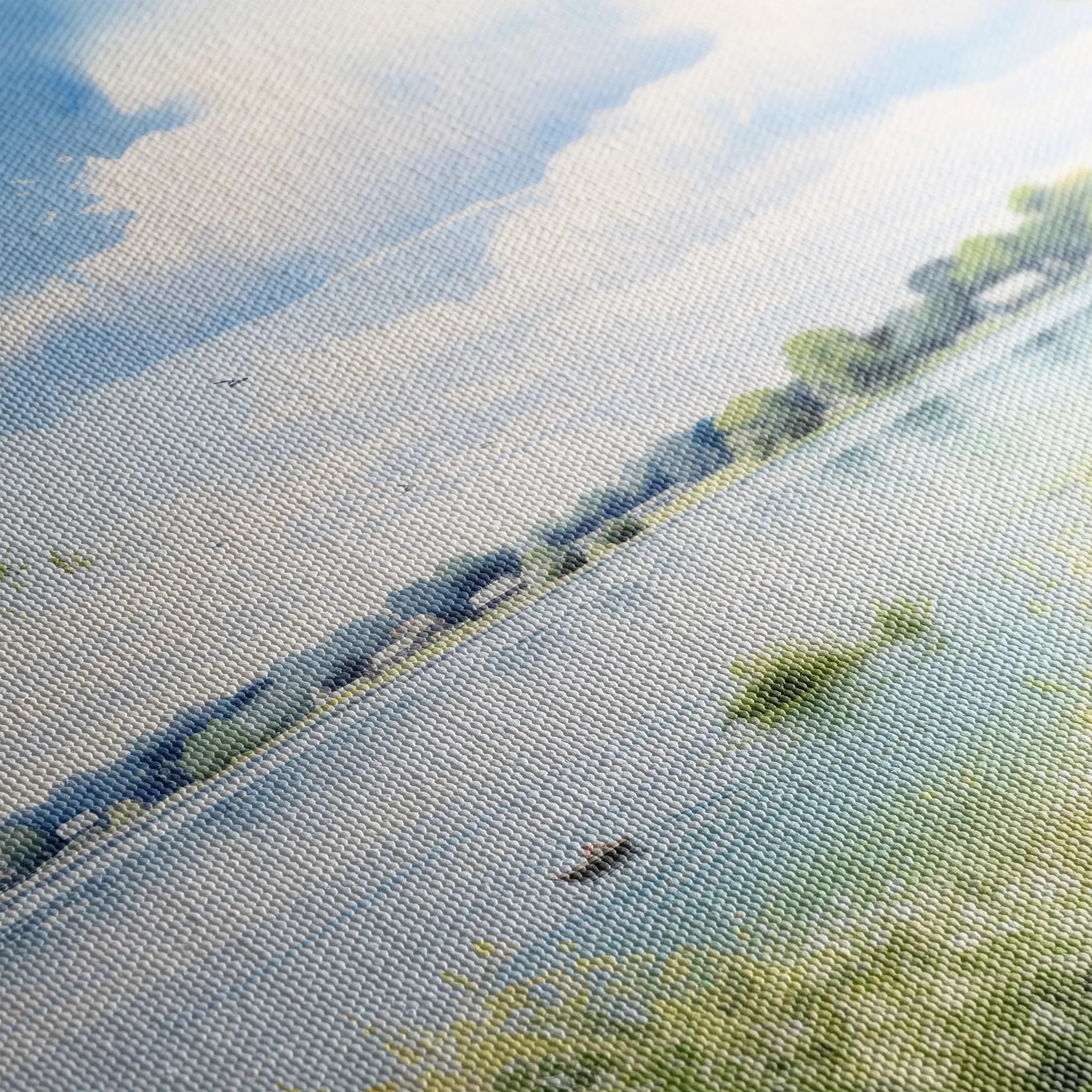 Landscape 118 Canvas Art 60 x 40 cm / Black