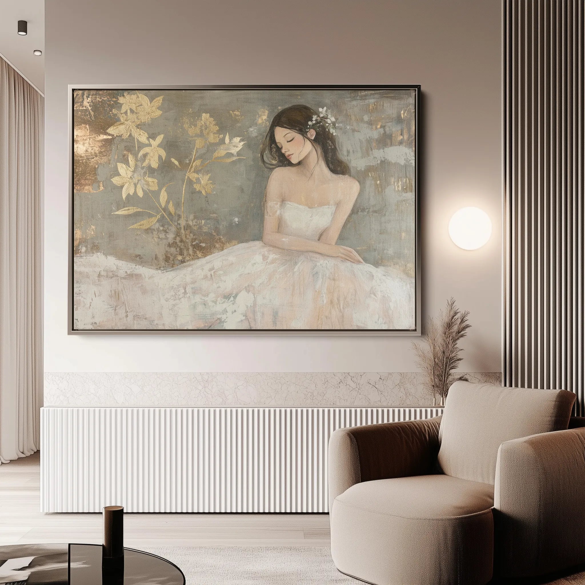 Portrait 118 Canvas Art 60 x 40 cm / Black