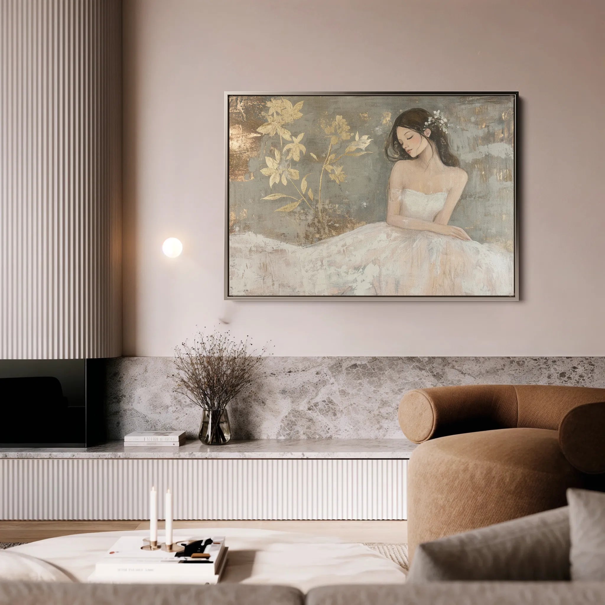 Portrait 118 Canvas Art 60 x 40 cm / Black