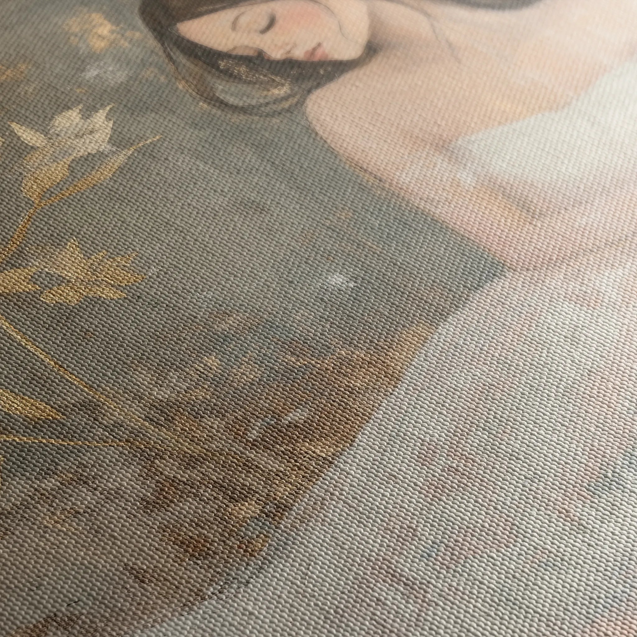 Portrait 118 Canvas Art 60 x 40 cm / Black
