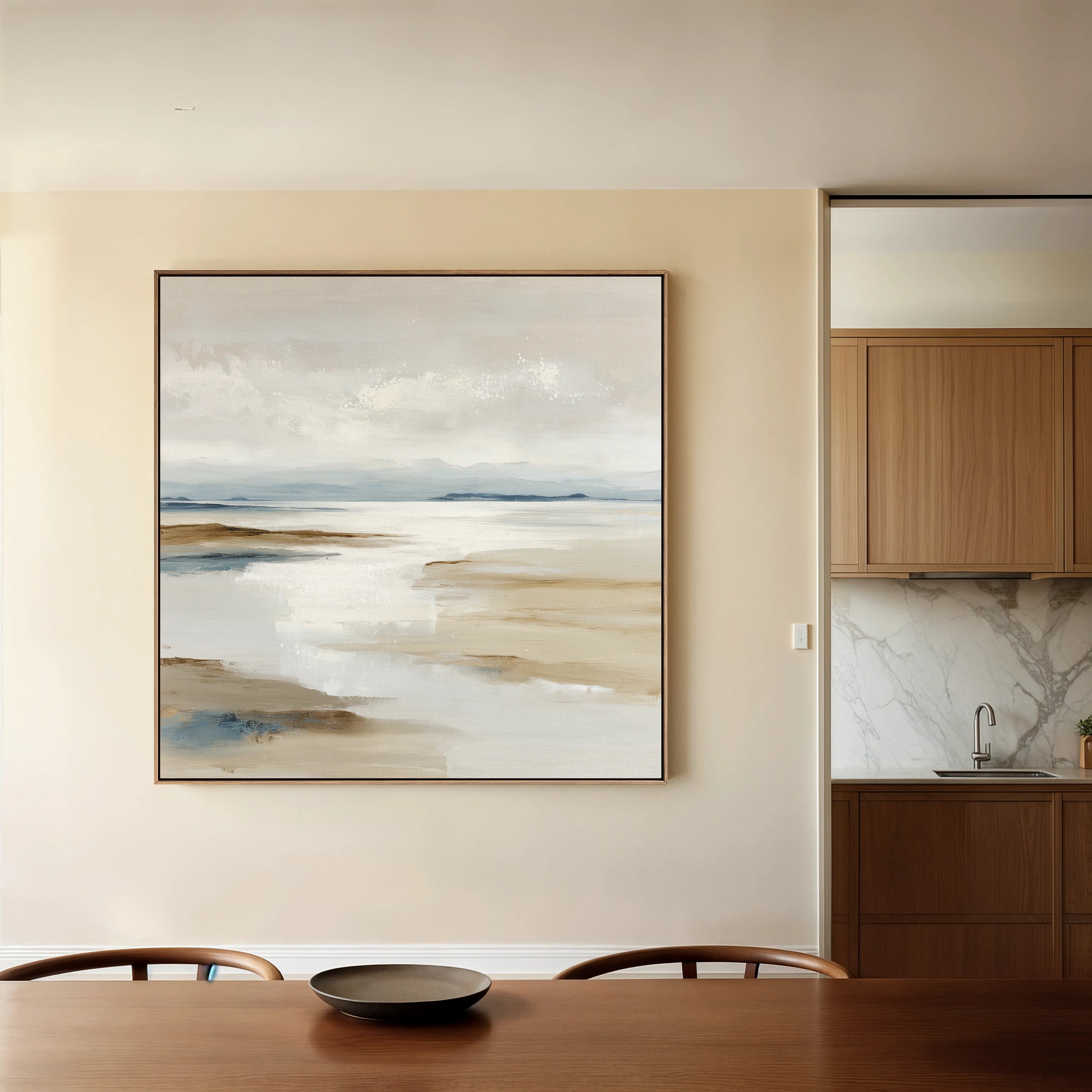 Abstract 1184 Canvas Art 60 x 60 cm / Black