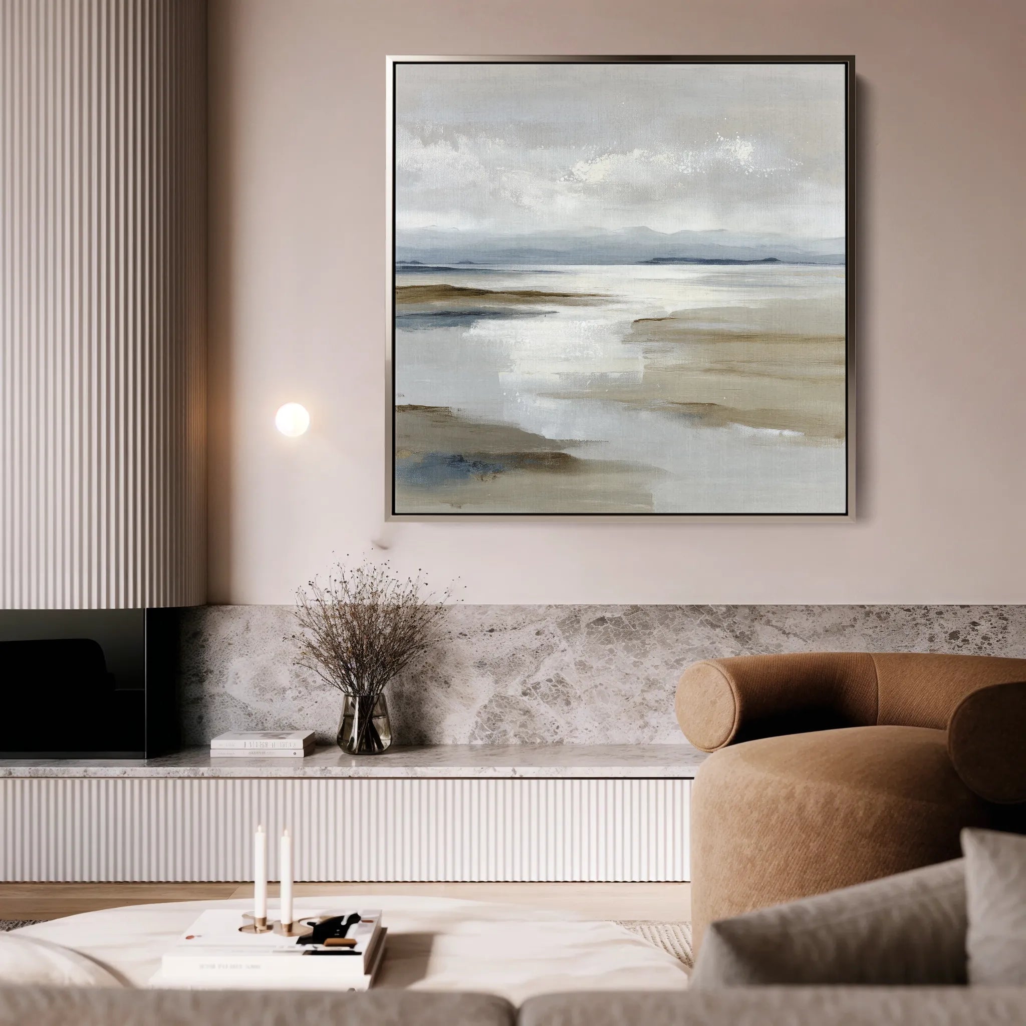 Abstract 1184 Canvas Art 60 x 60 cm / Black