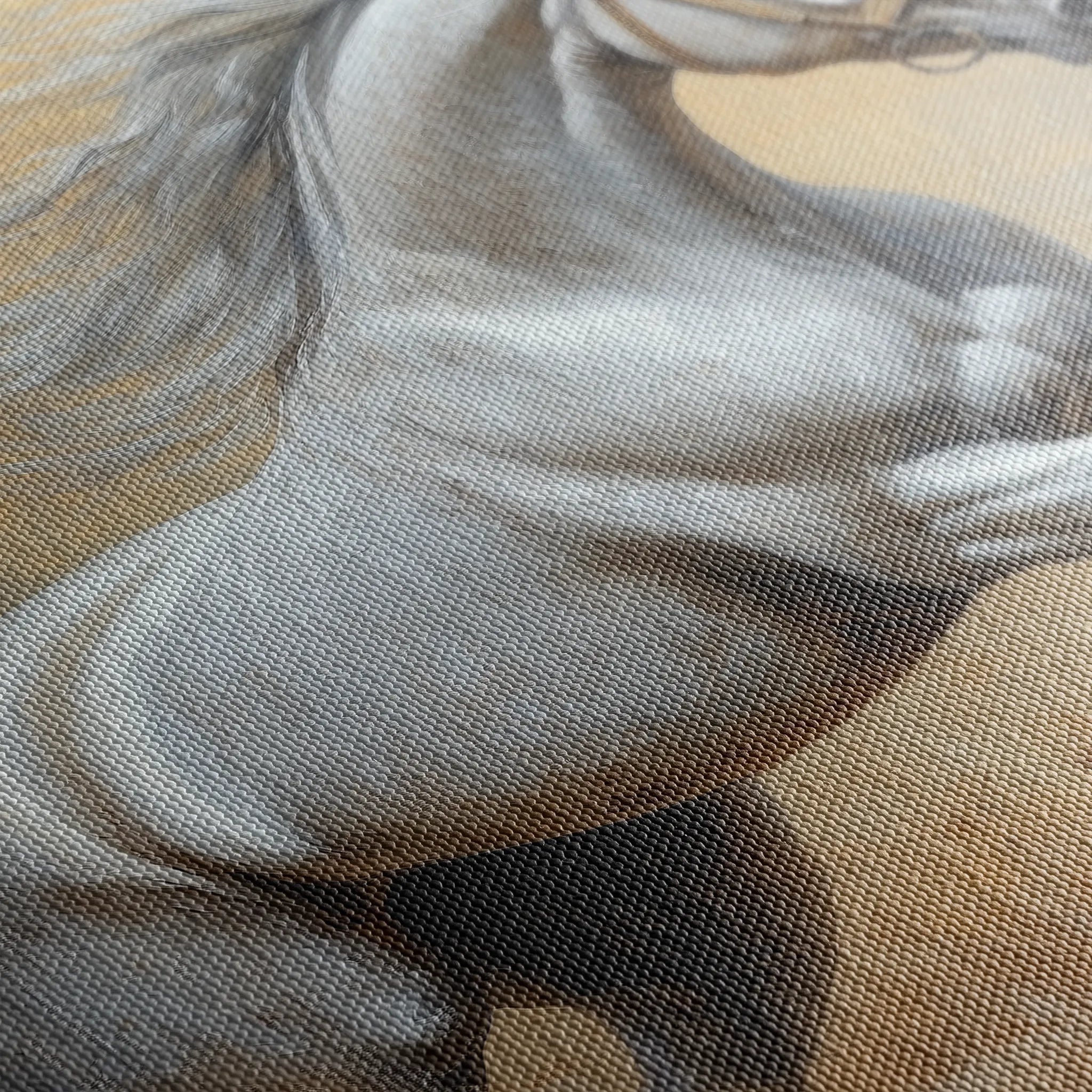 Horses 119 Canvas Art 60 x 40 cm / Black