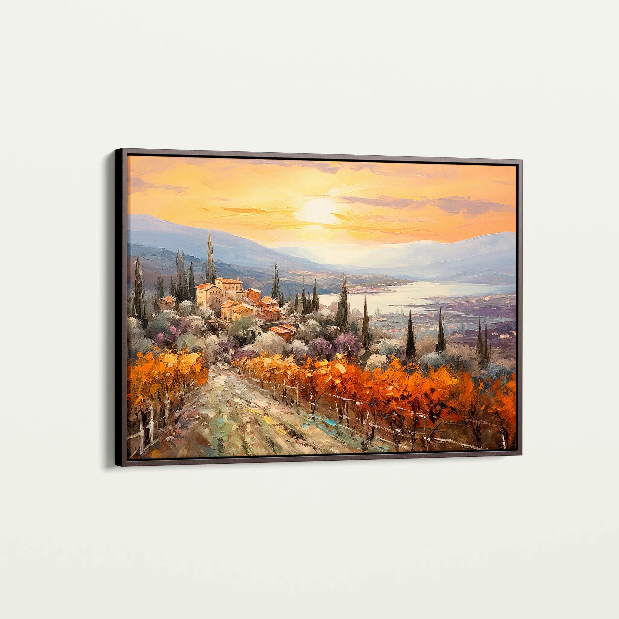 Landscape 119 Canvas Art 60 x 40 cm / Black