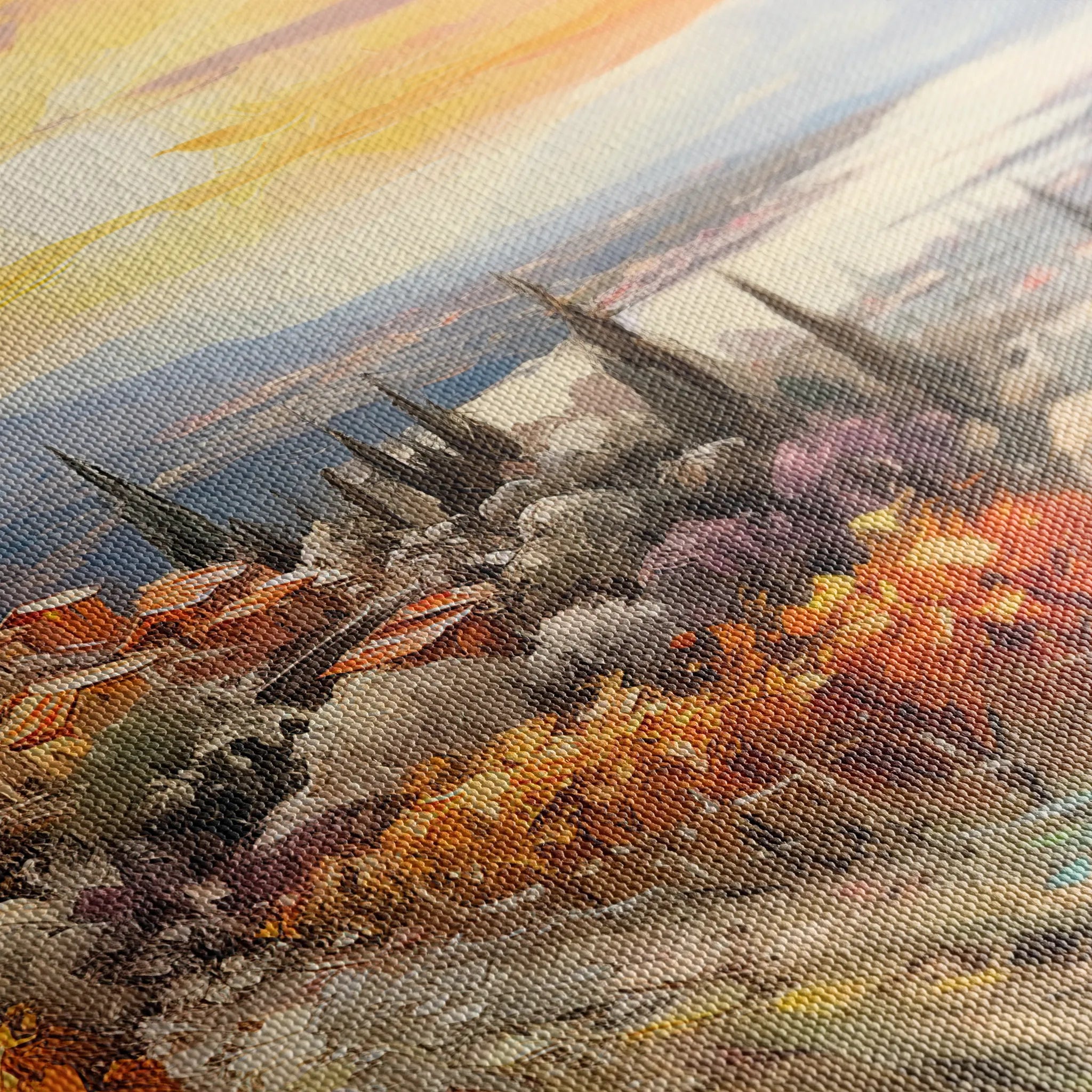 Landscape 119 Canvas Art 60 x 40 cm / Black