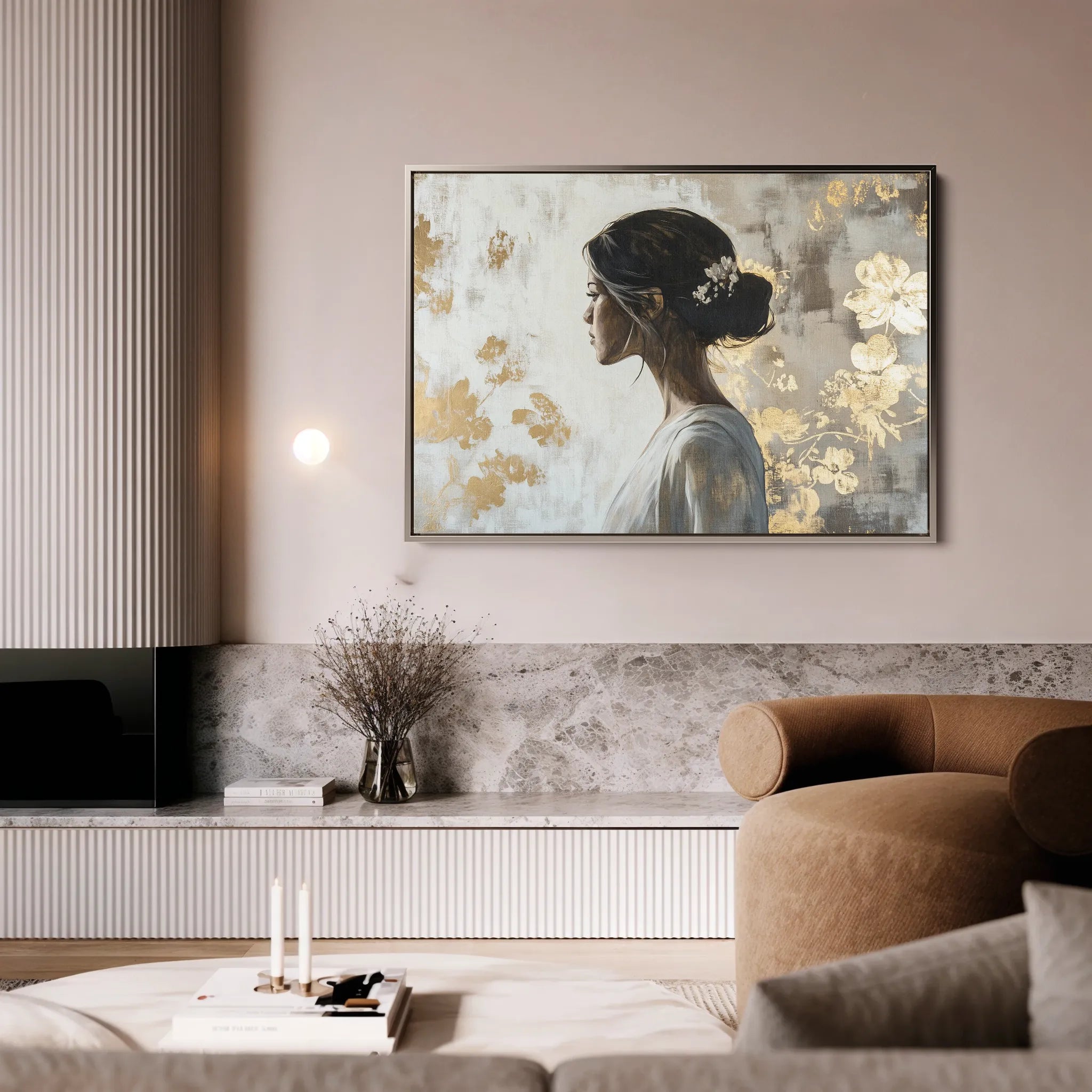 Portrait 119 Canvas Art 60 x 40 cm / Black