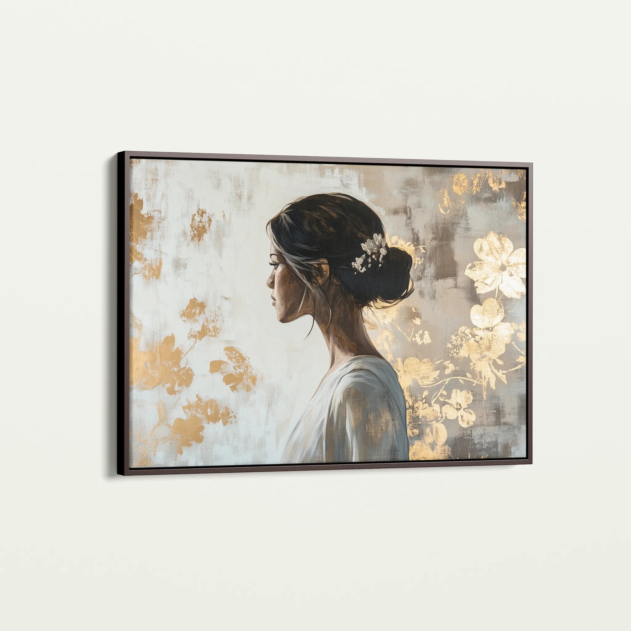 Portrait 119 Canvas Art 60 x 40 cm / Black