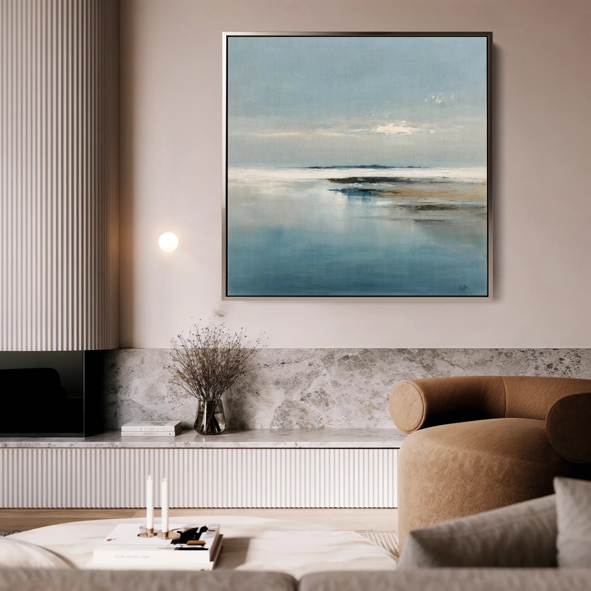 Abstract 1190 Canvas Art 60 x 60 cm / Black