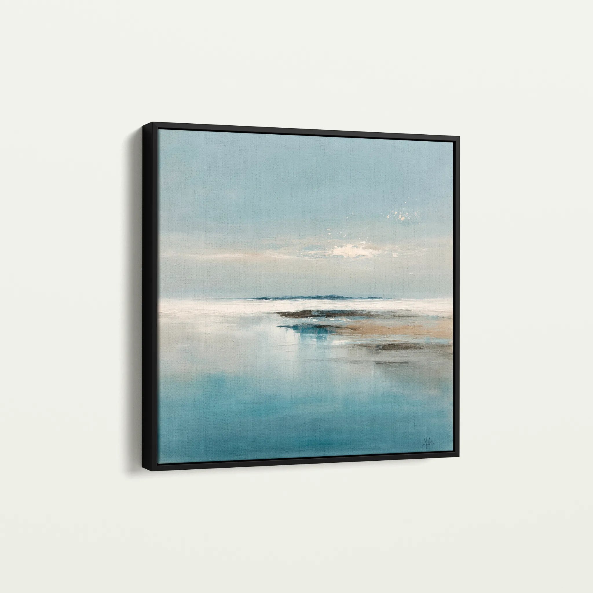 Abstract 1190 Canvas Art 60 x 60 cm / Black