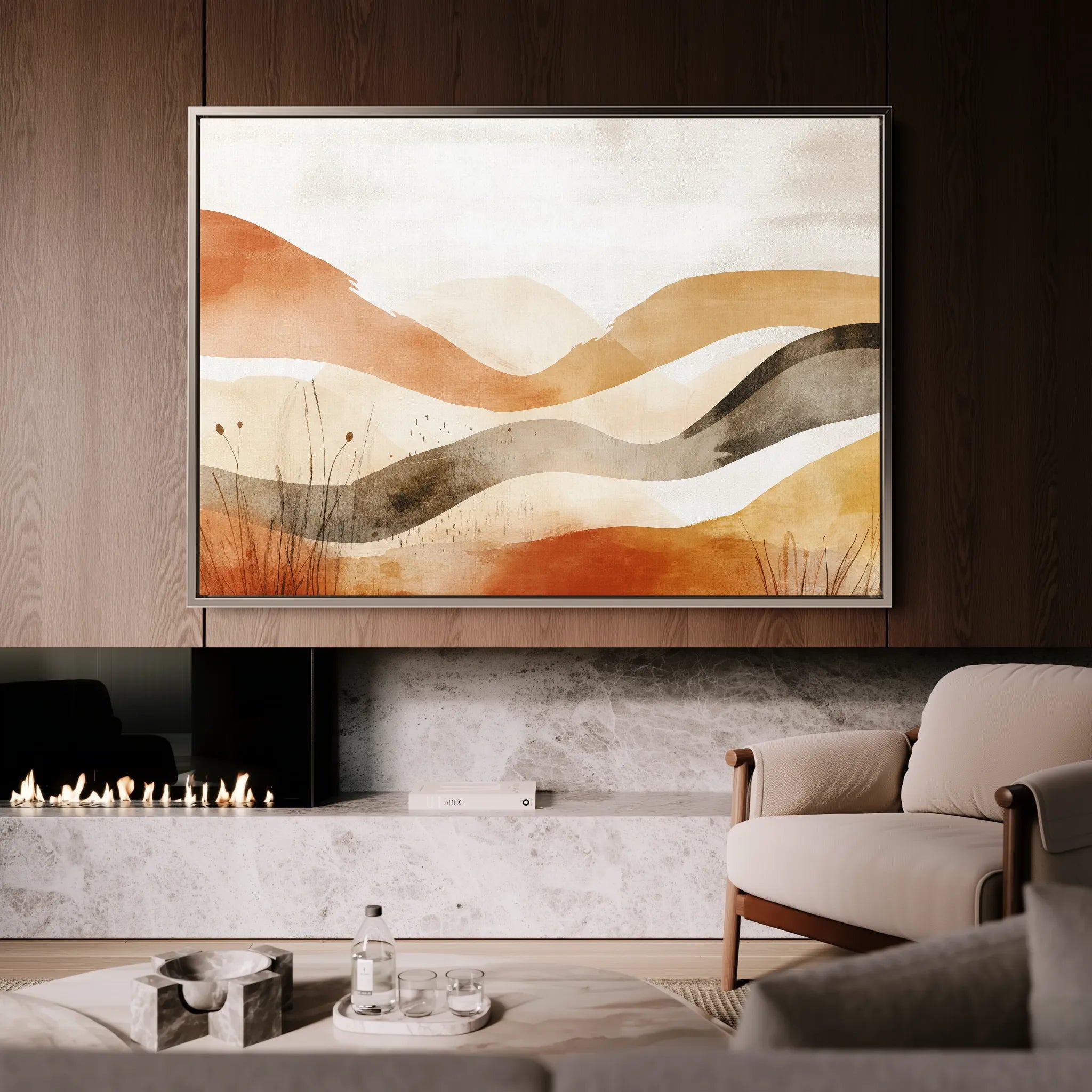 Boho 120 Canvas Art 60 x 40 cm / Black