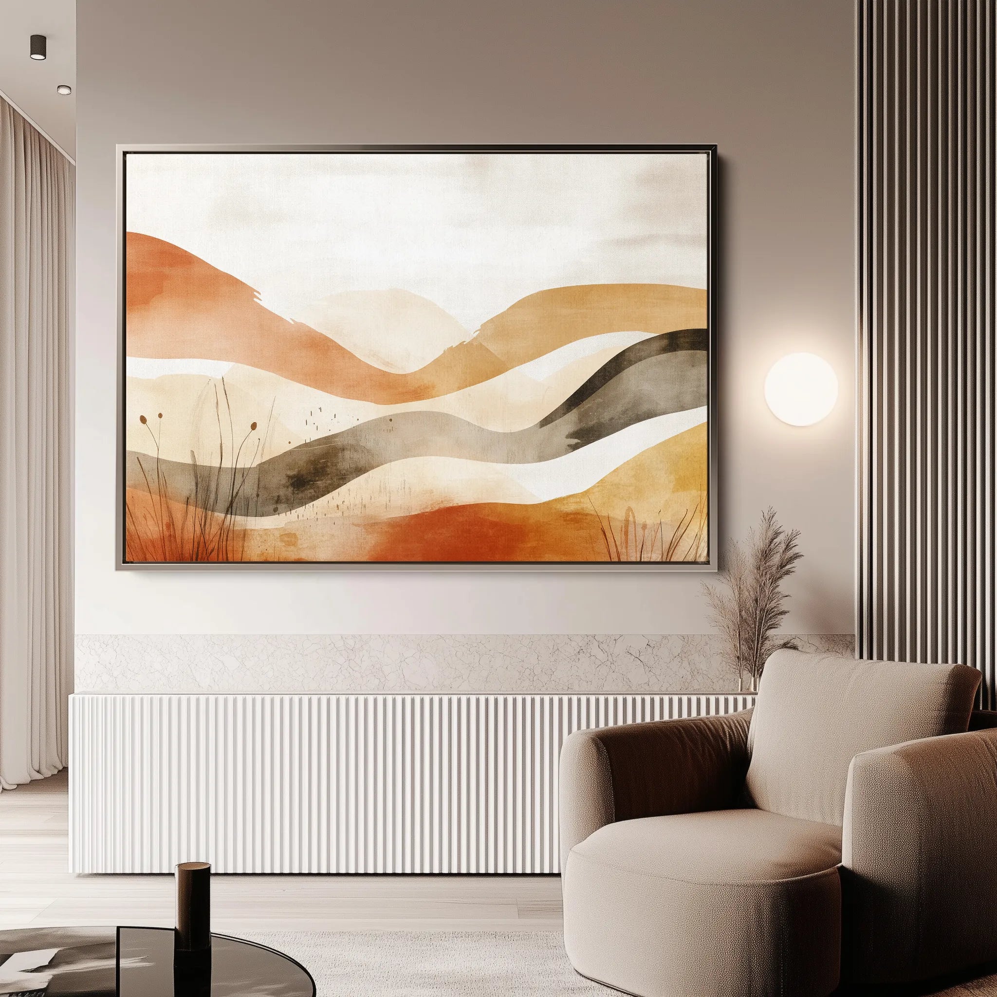 Boho 120 Canvas Art 60 x 40 cm / Black