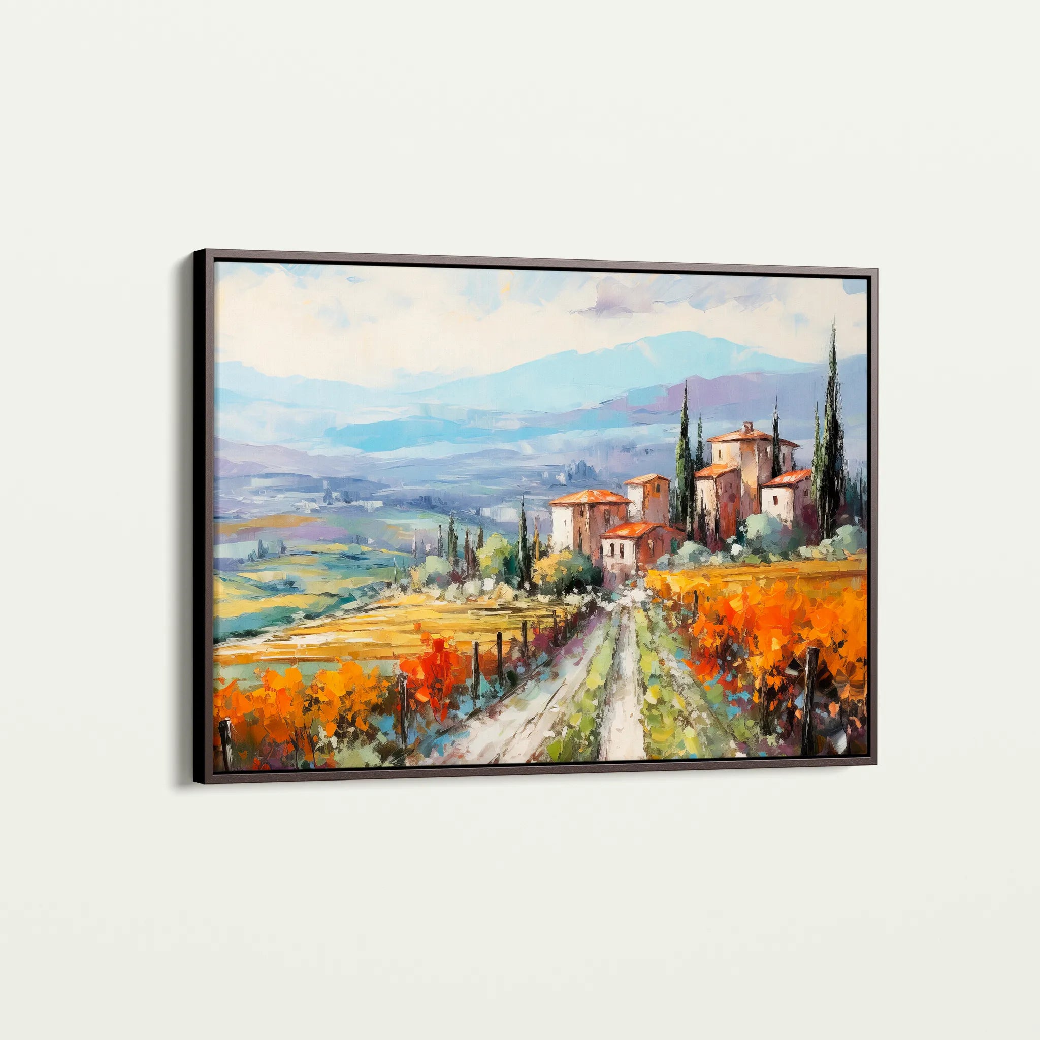 Landscape 120 Canvas Art 60 x 40 cm / Black