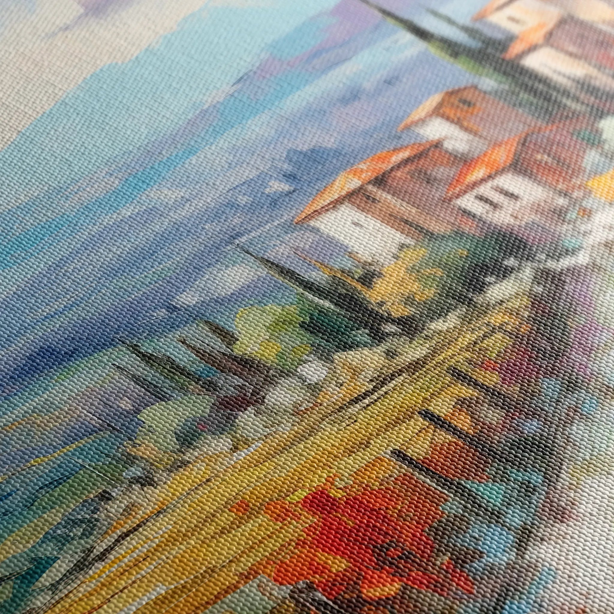 Landscape 120 Canvas Art 60 x 40 cm / Black