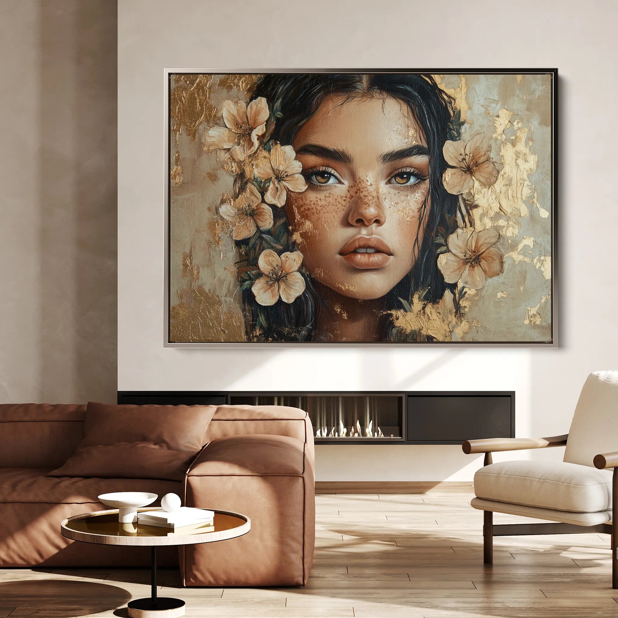 Portrait 120 Canvas Art 60 x 40 cm / Black