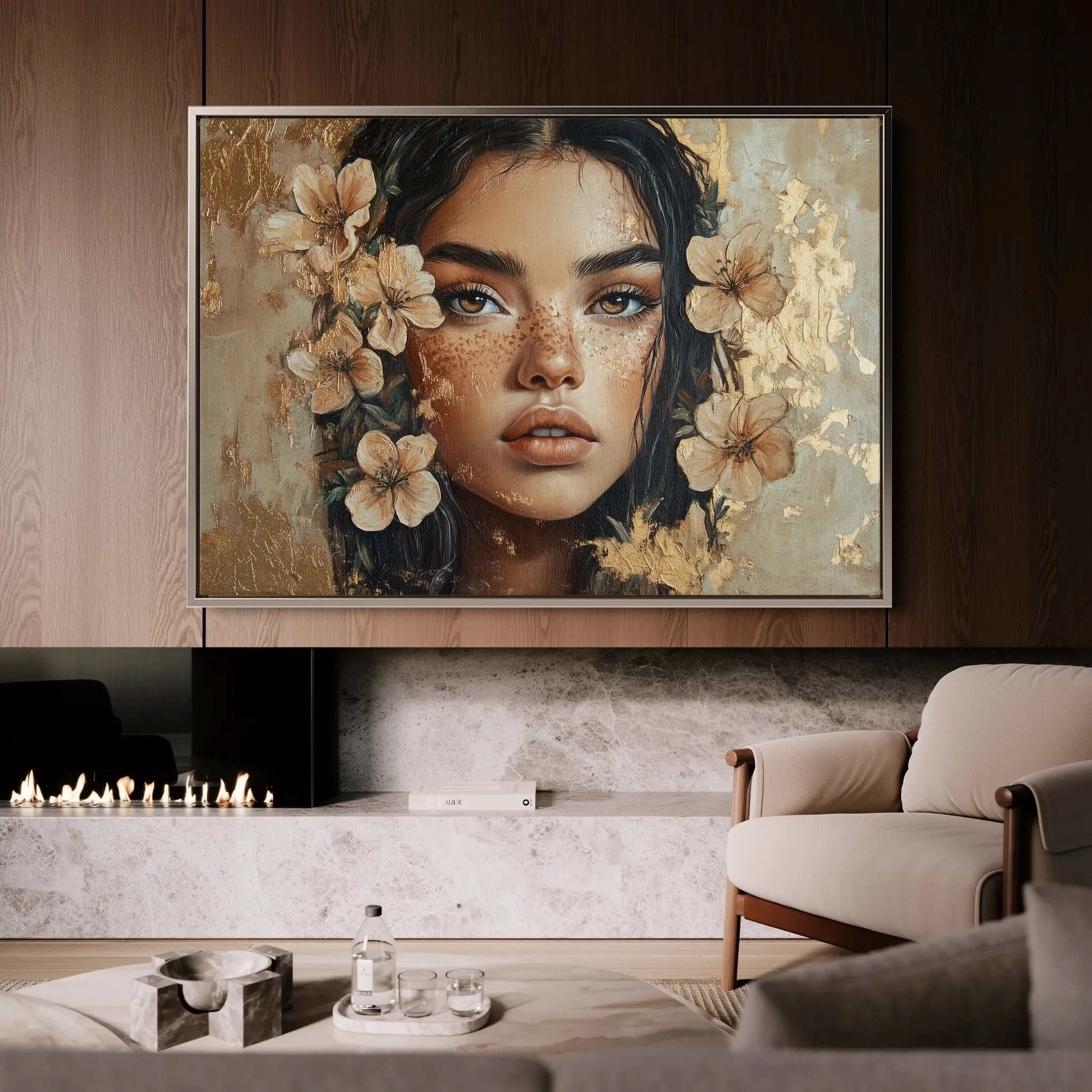 Portrait 120 Canvas Art 60 x 40 cm / Black