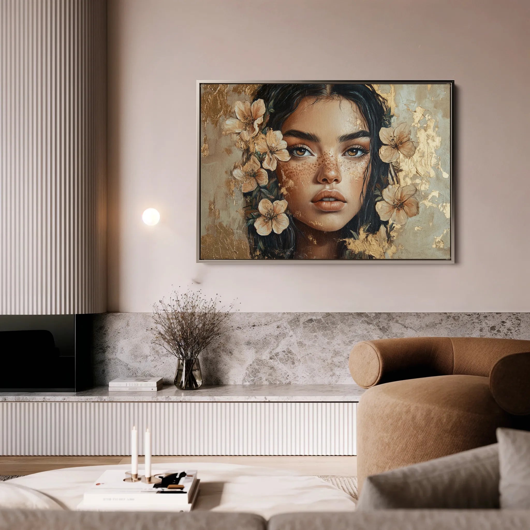 Portrait 120 Canvas Art 60 x 40 cm / Black
