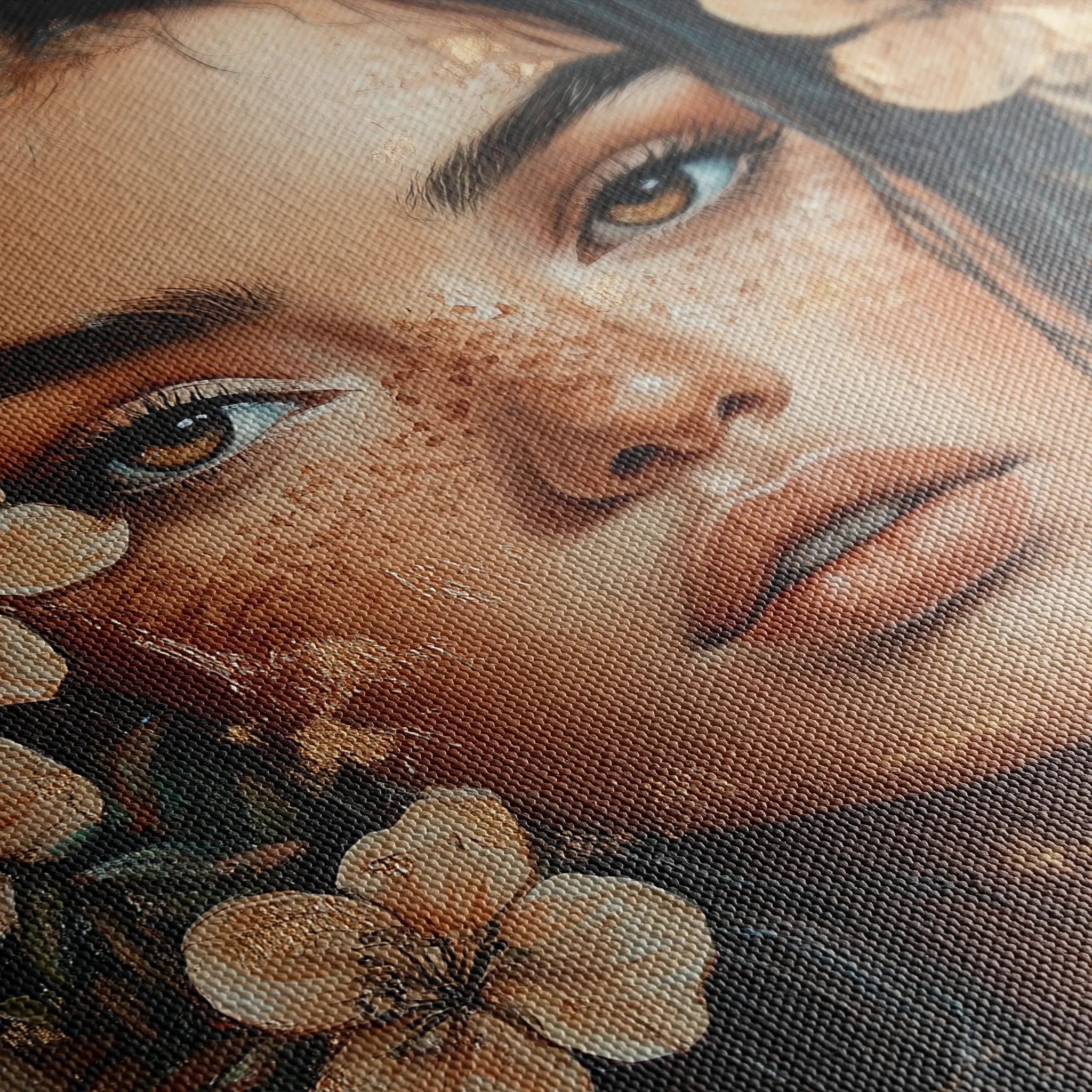 Portrait 120 Canvas Art 60 x 40 cm / Black
