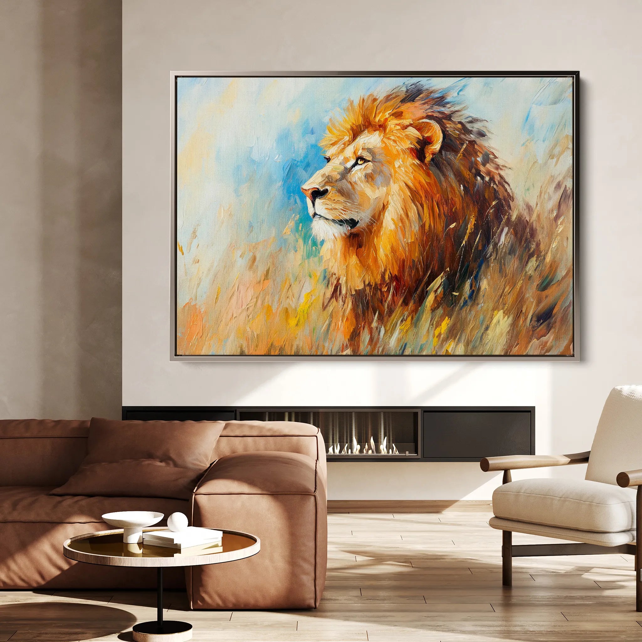 Animals 121 Canvas Art 60 x 40 cm / Black