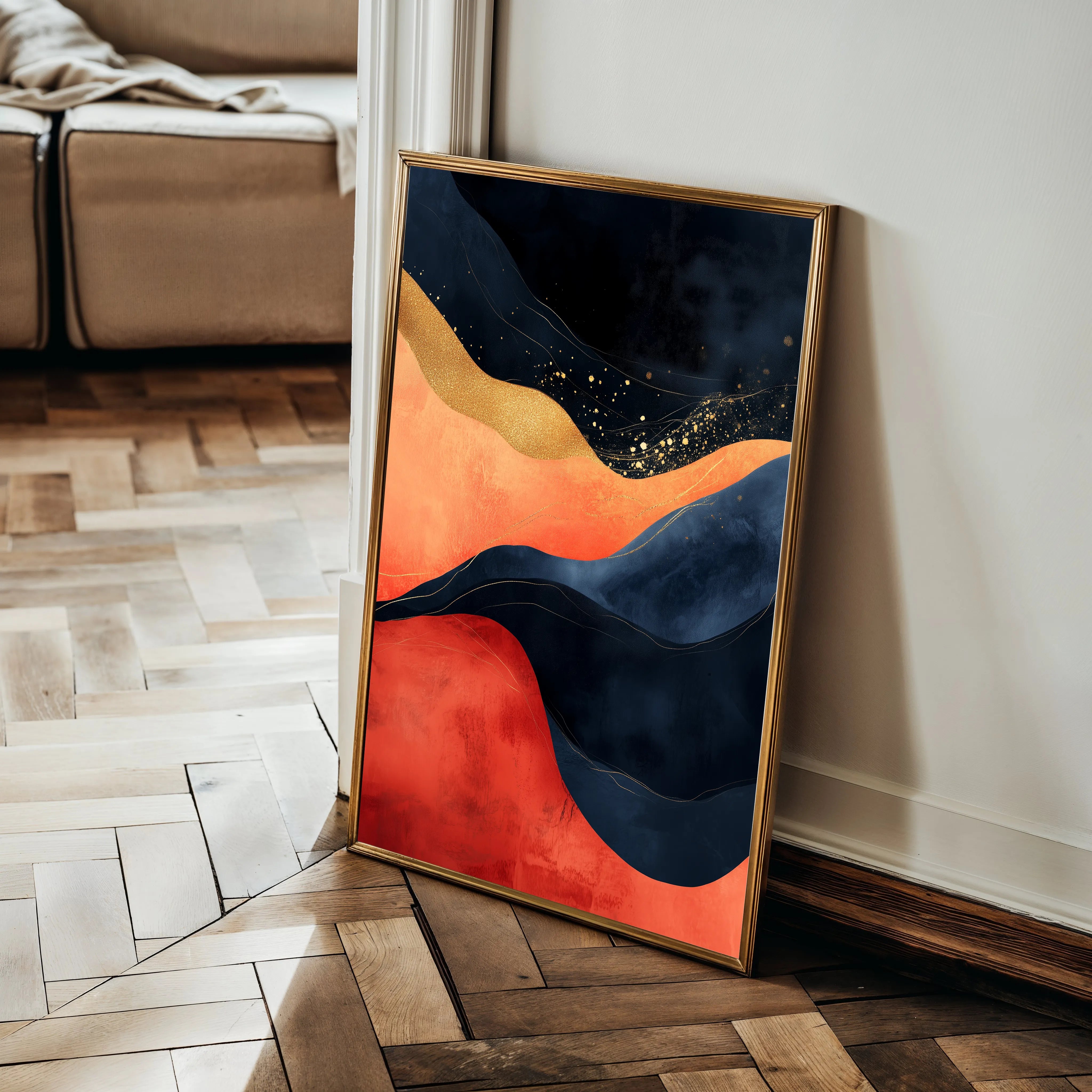 Boho 121 Canvas Art 60 x 40 cm / Black
