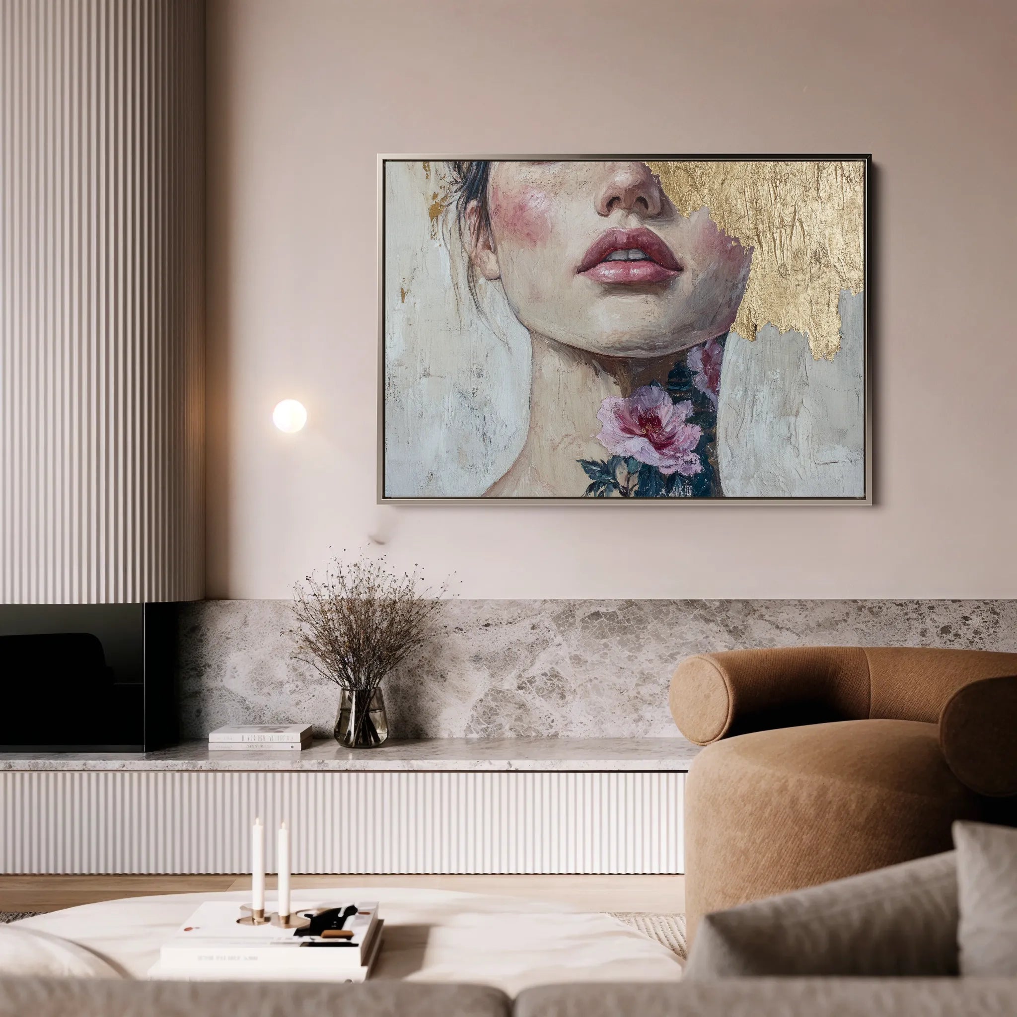 Portrait 121 Canvas Art 60 x 40 cm / Black