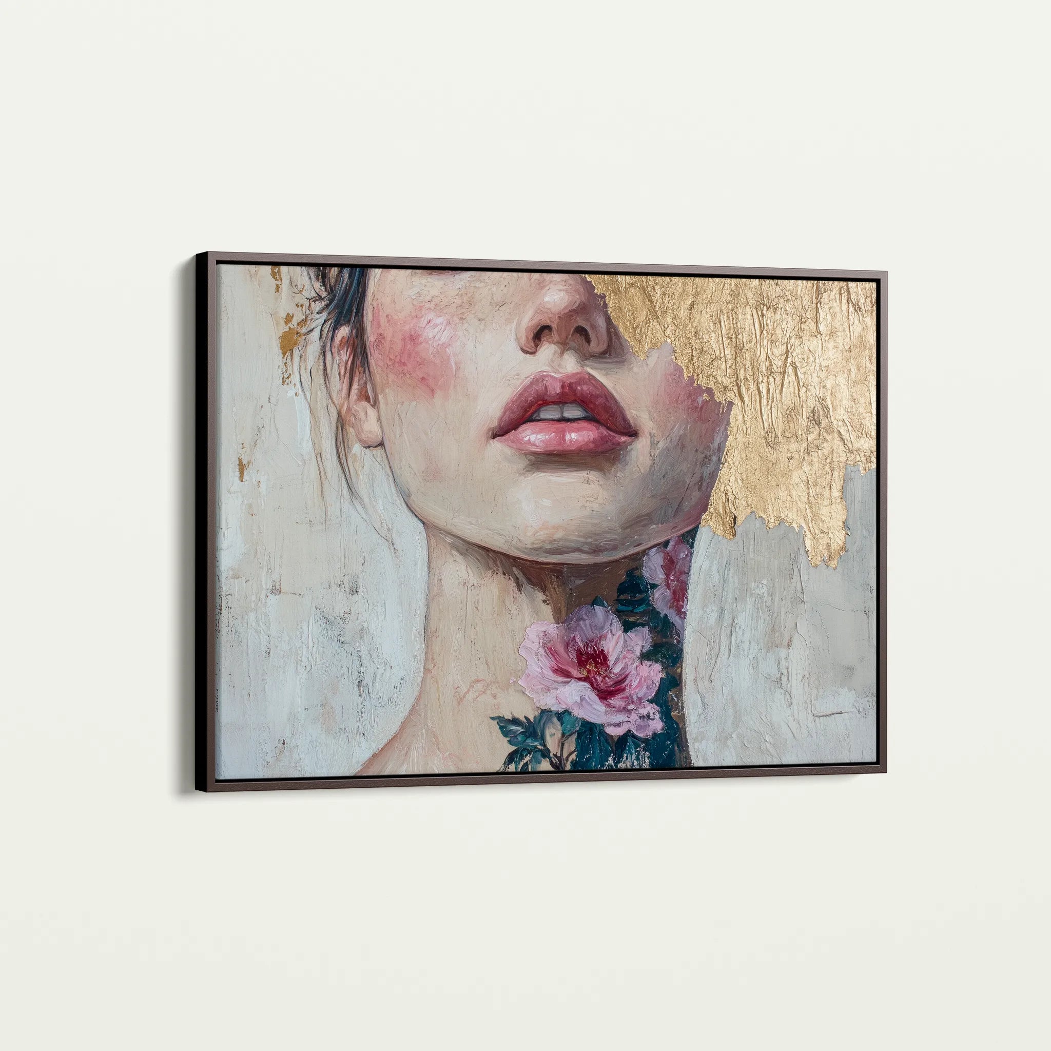 Portrait 121 Canvas Art 60 x 40 cm / Black