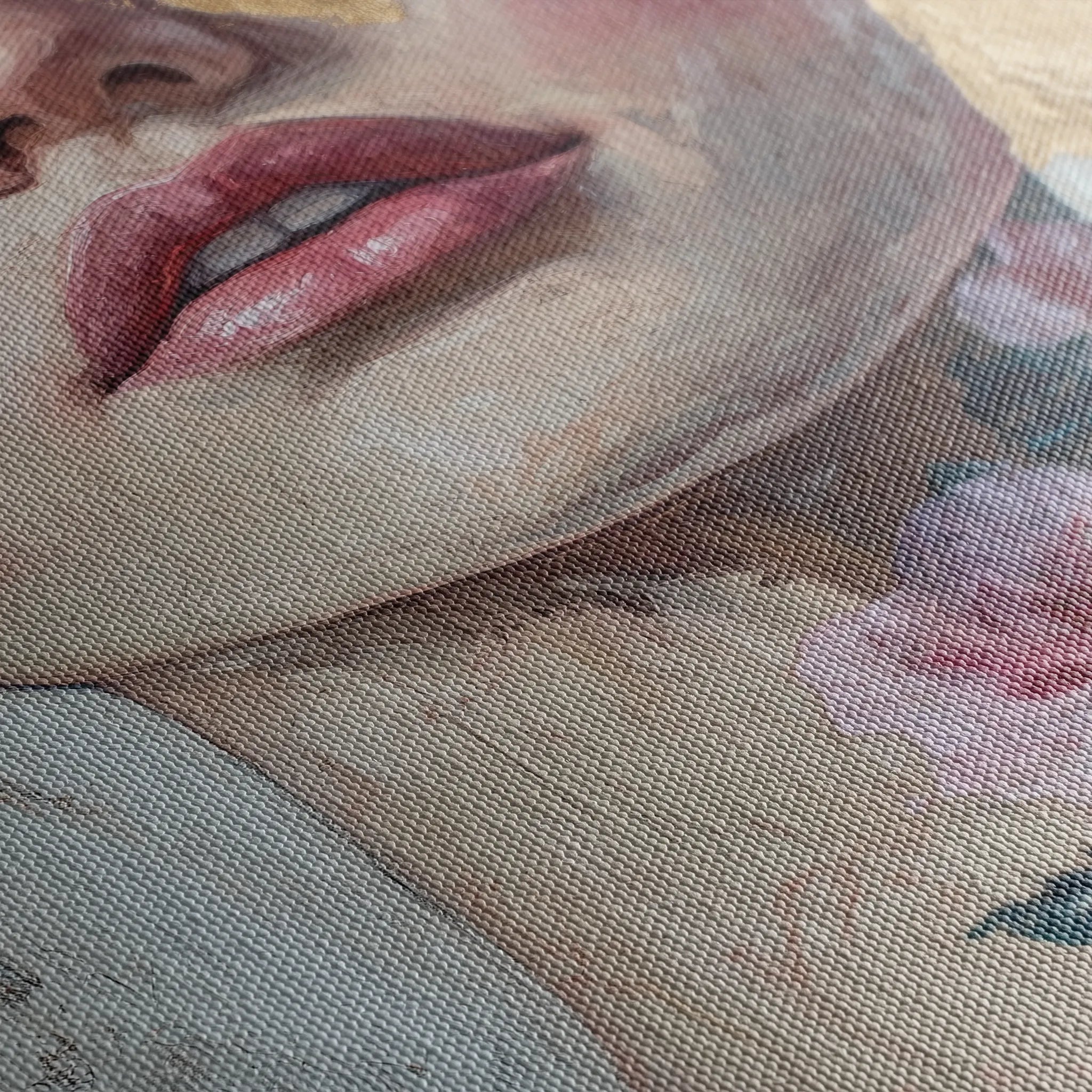 Portrait 121 Canvas Art 60 x 40 cm / Black