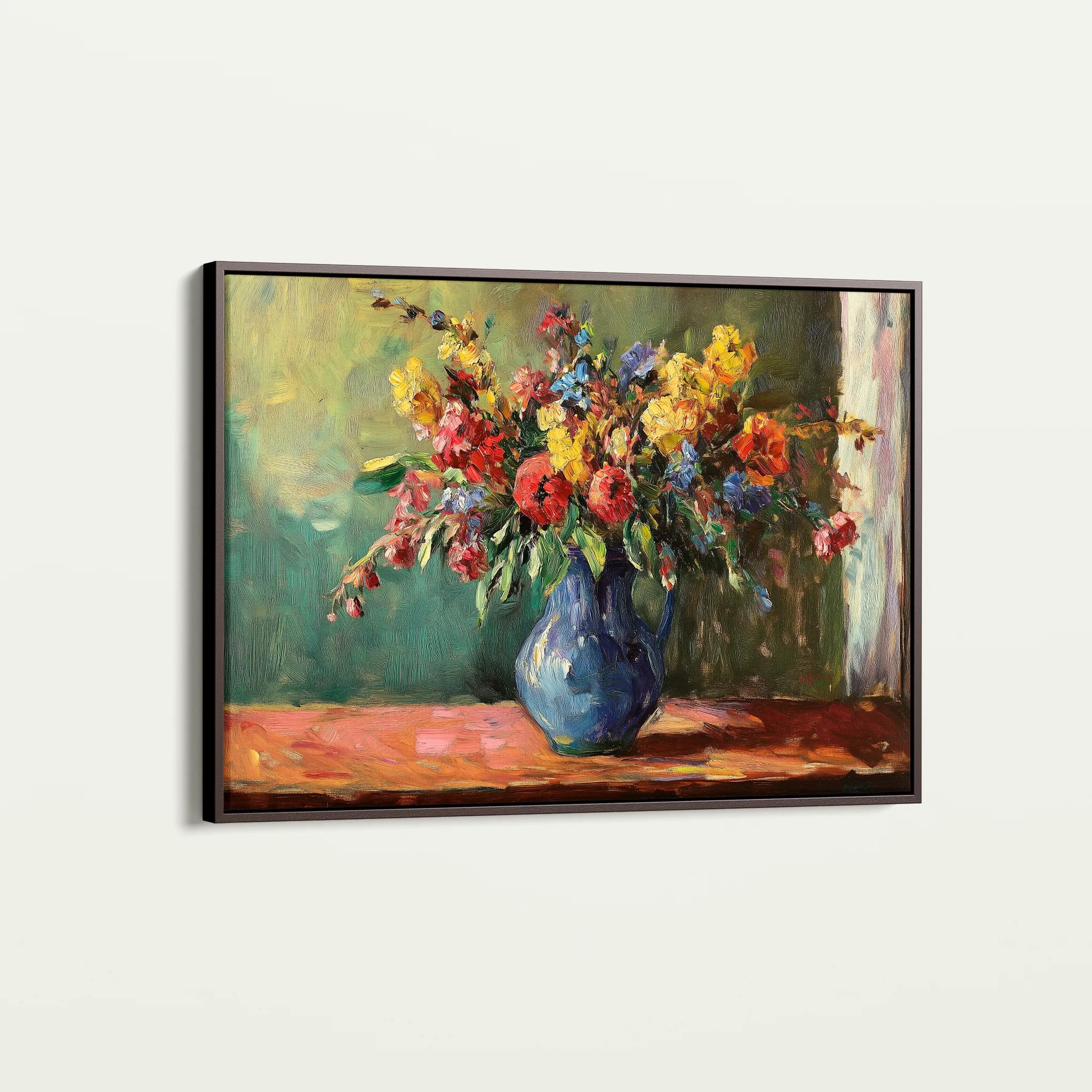 Floral 1211 Canvas Art 60 x 40 cm / Black