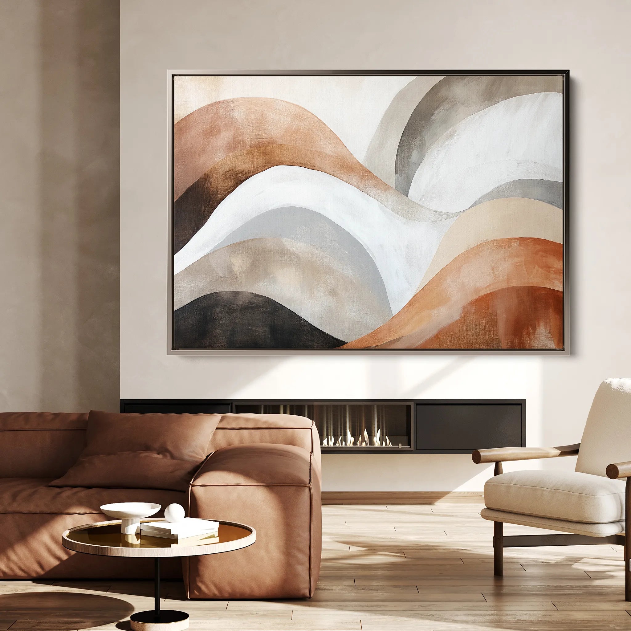 Boho 122 Canvas Art 60 x 40 cm / Black