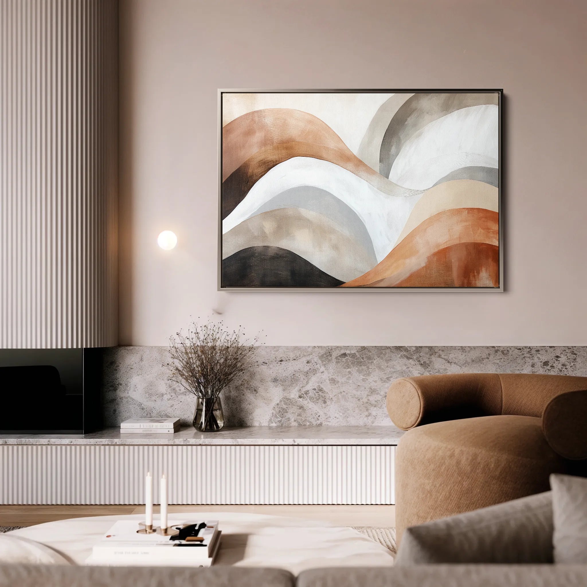 Boho 122 Canvas Art 60 x 40 cm / Black