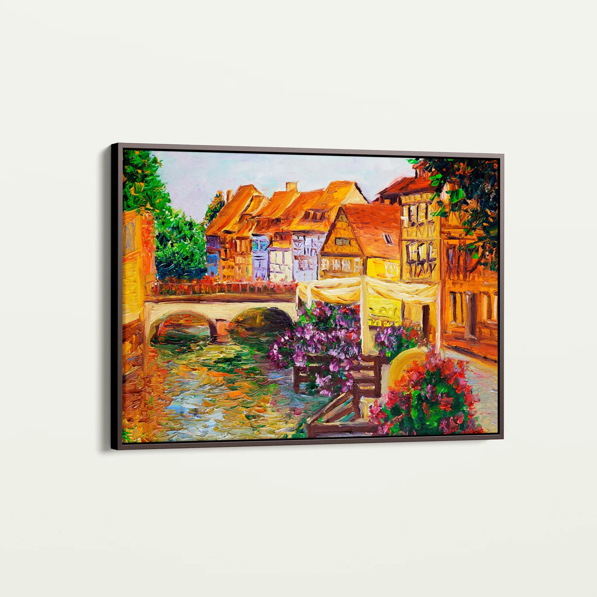 Landscape 122 Canvas Art 60 x 40 cm / Black