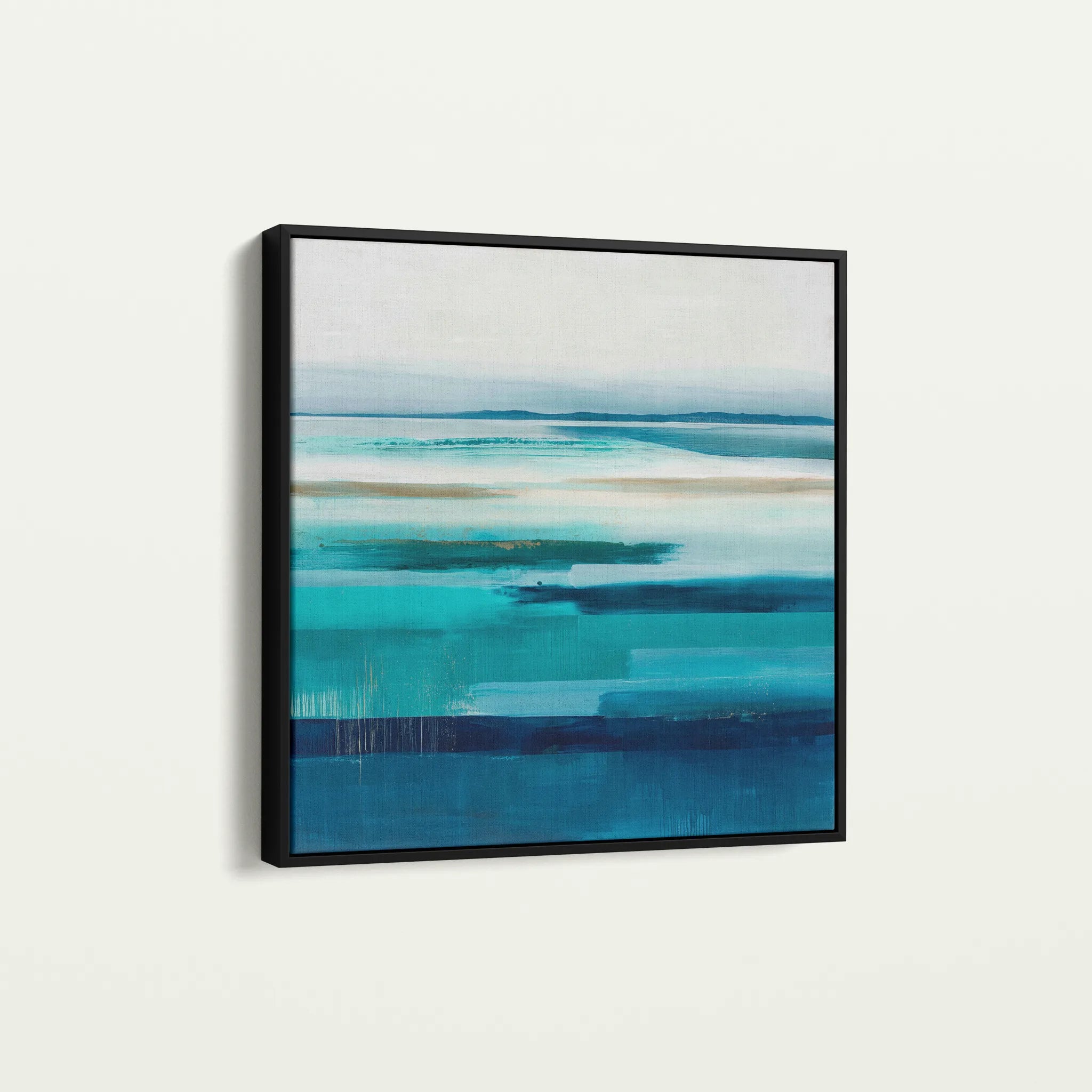 Abstract 1225 Canvas Art 60 x 60 cm / Black