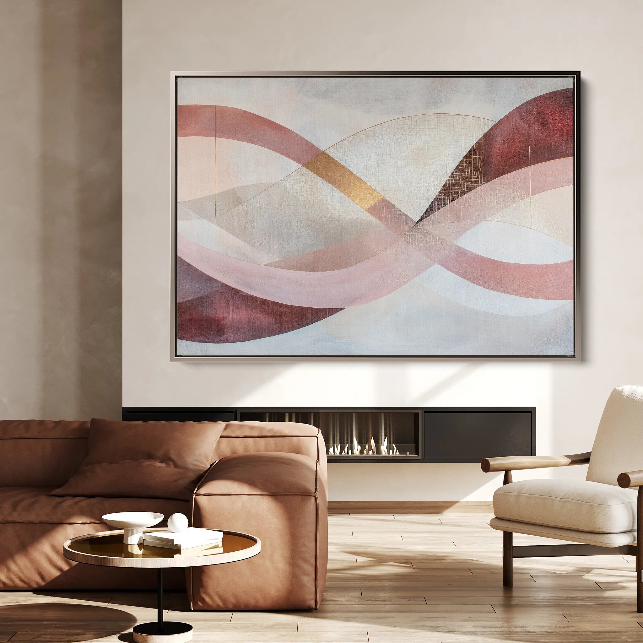 Boho 123 Canvas Art 60 x 40 cm / Black